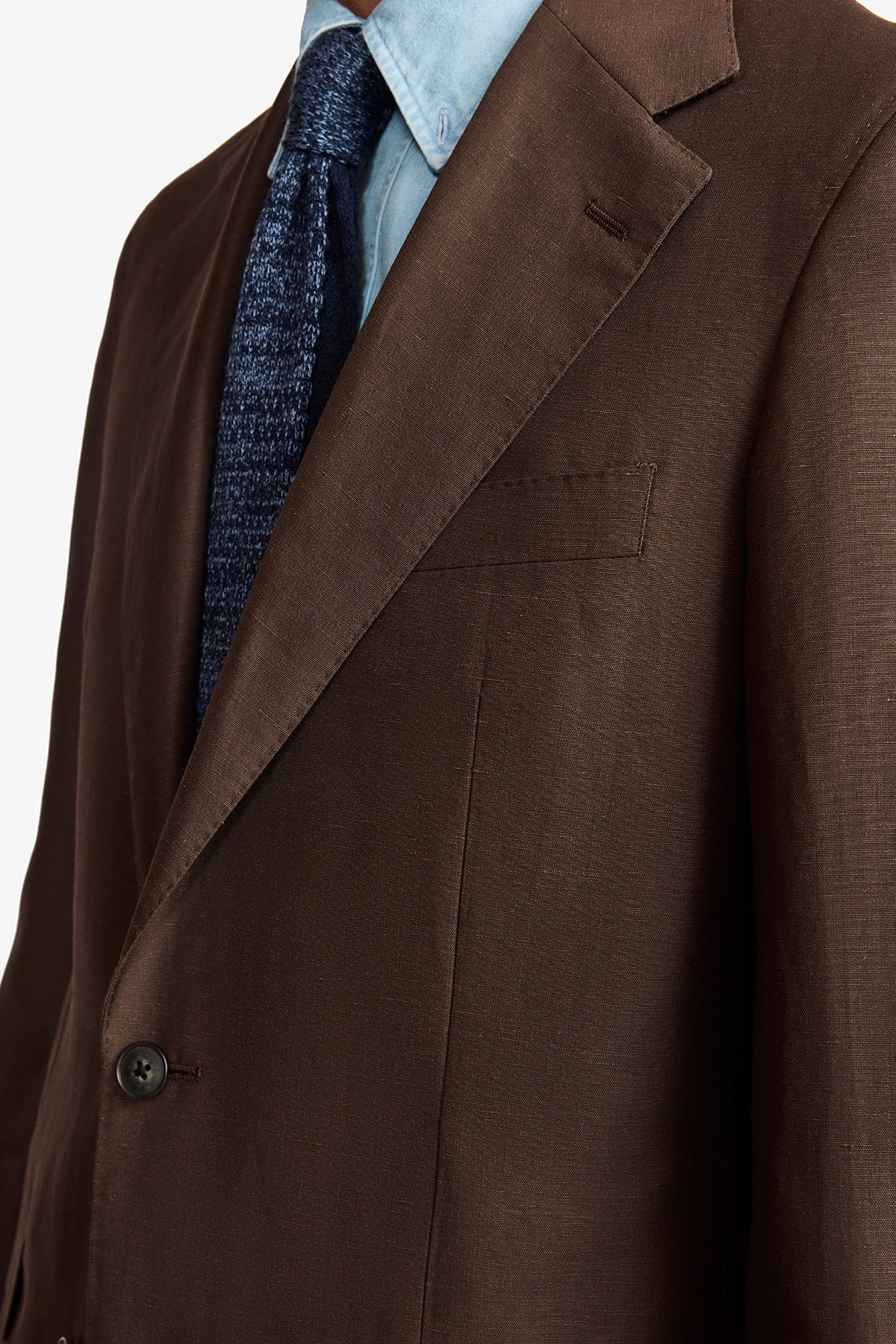 Romeo suit - Brown linen/wool blend