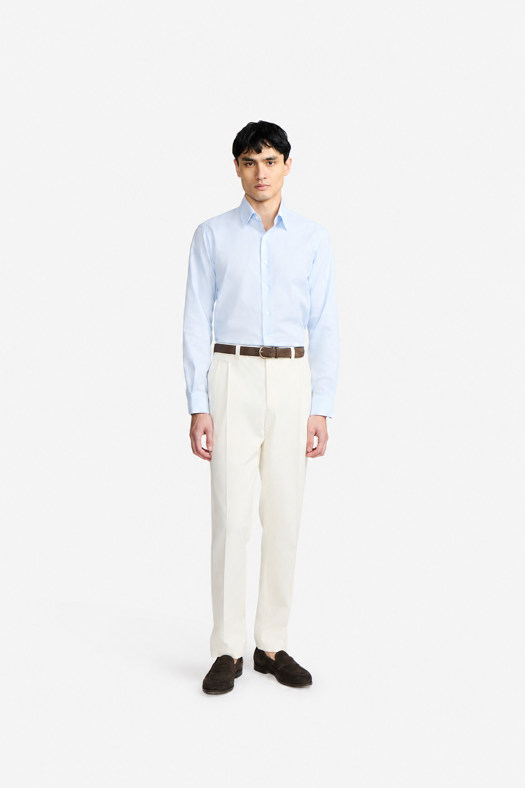 Norris Formal Shirt - Blue Mircrodesign