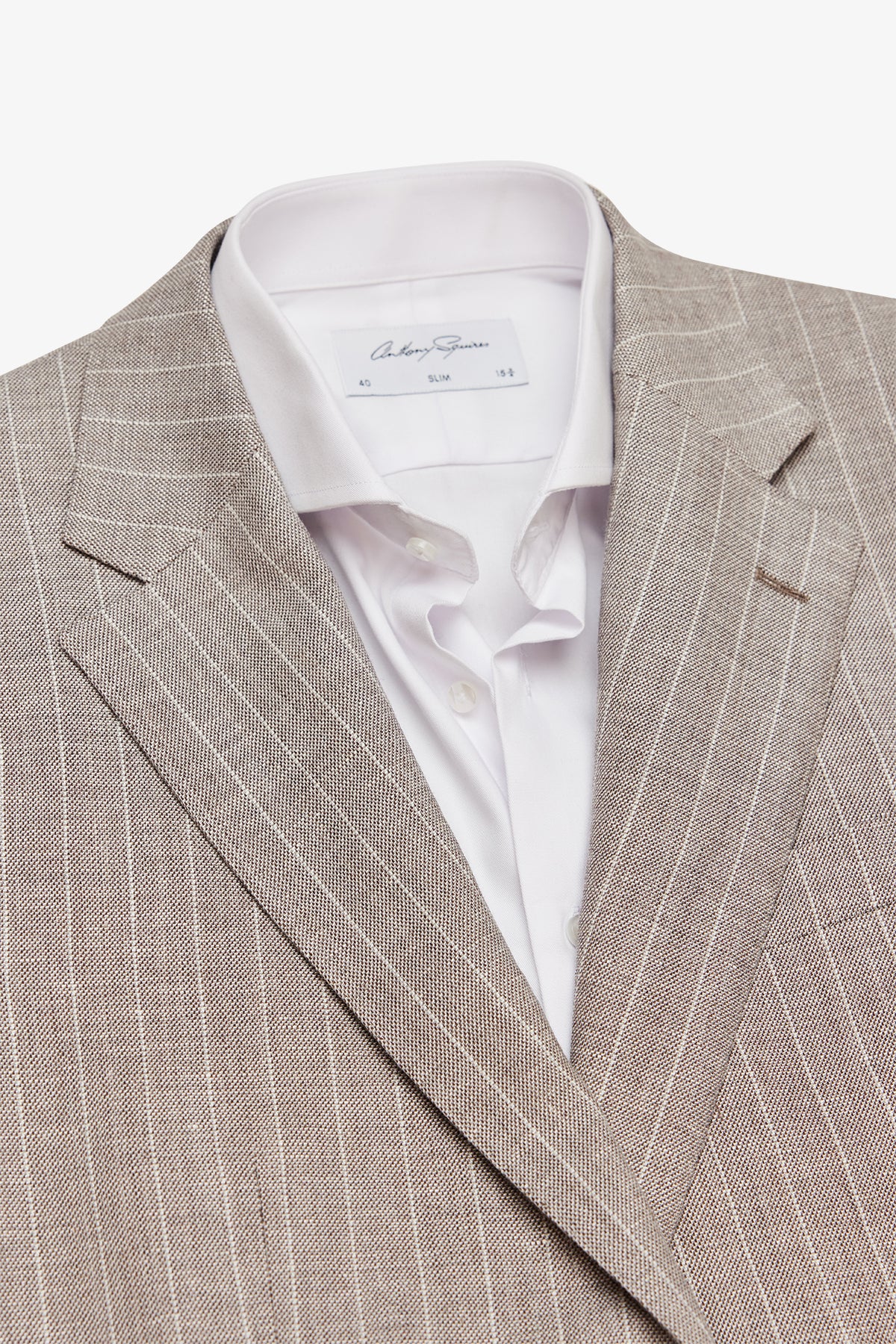 Archer - Beige pinstripe