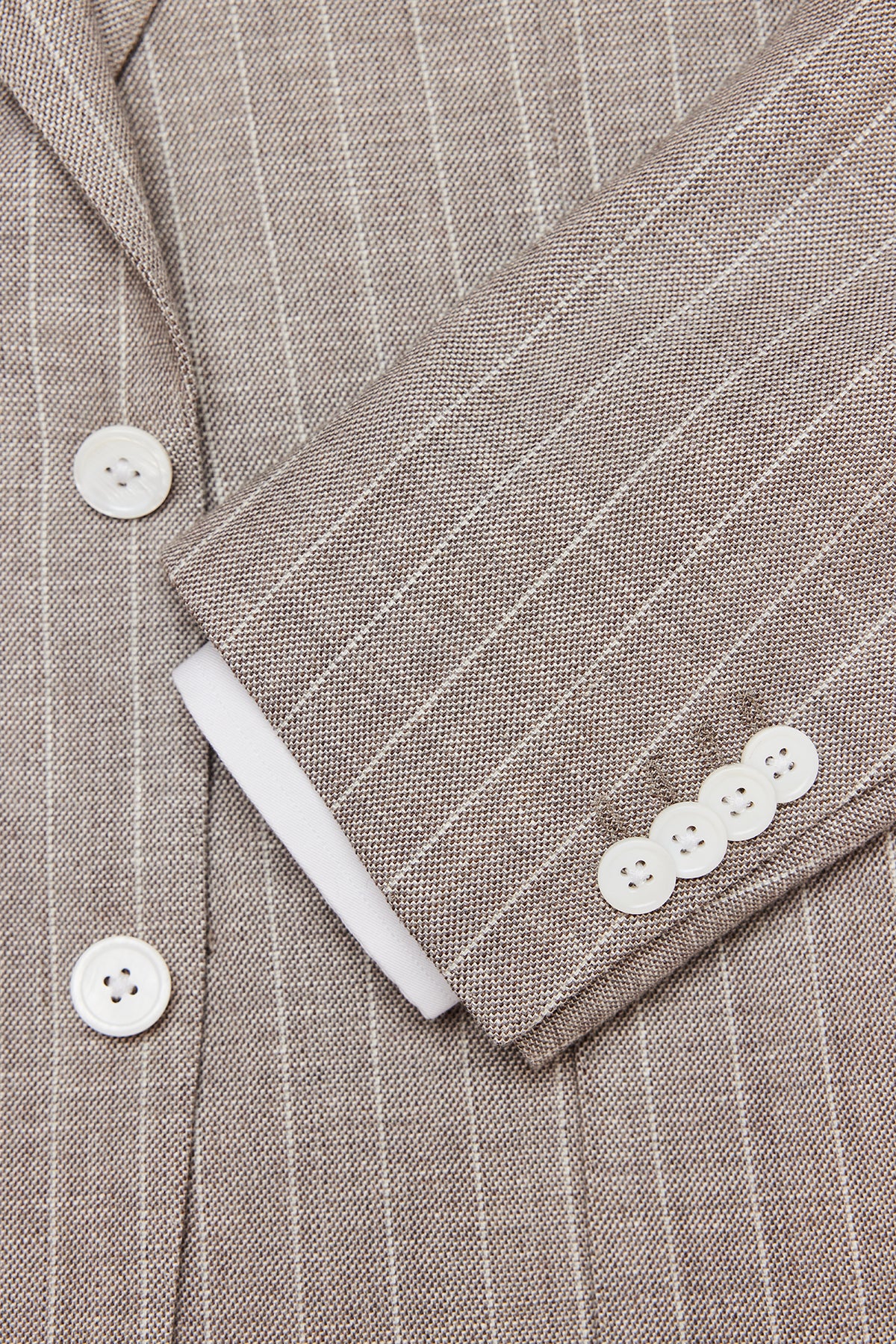Archer - Beige pinstripe