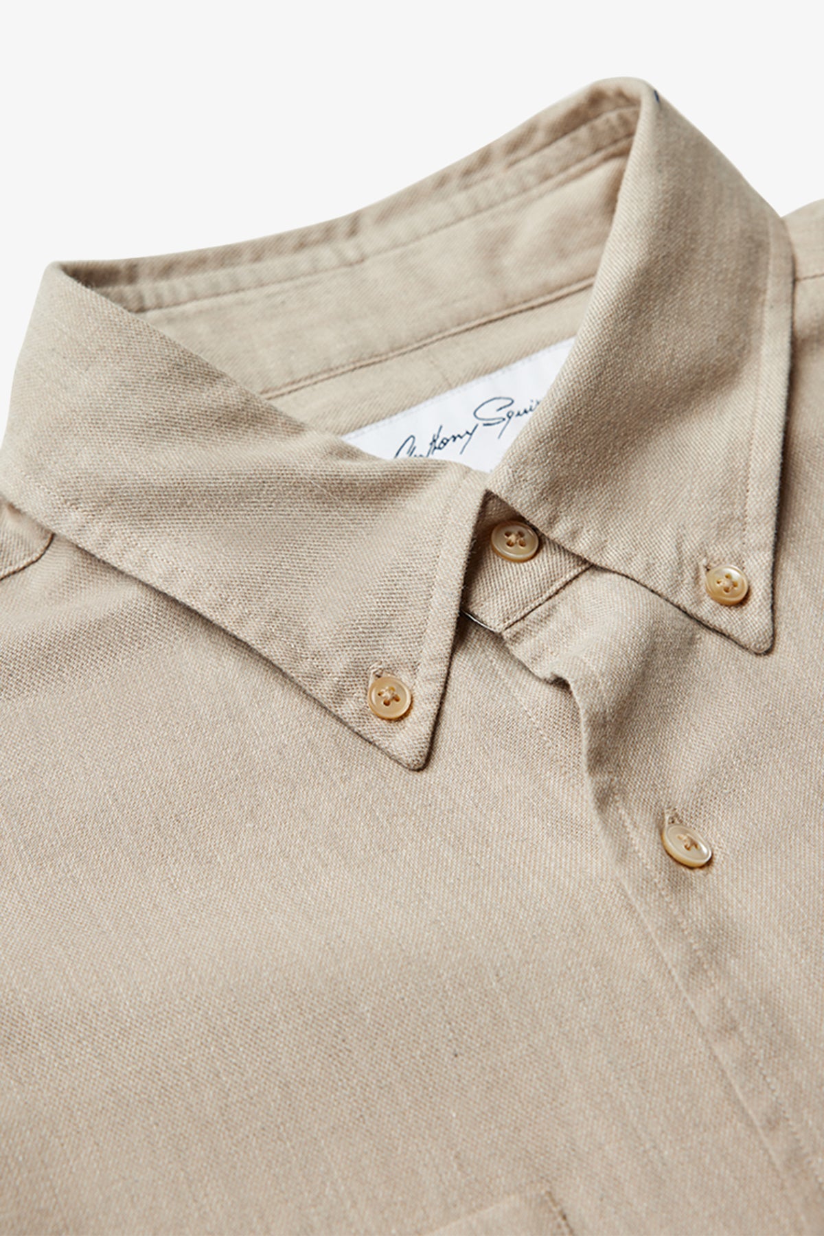 Sam - Beige brushed twill