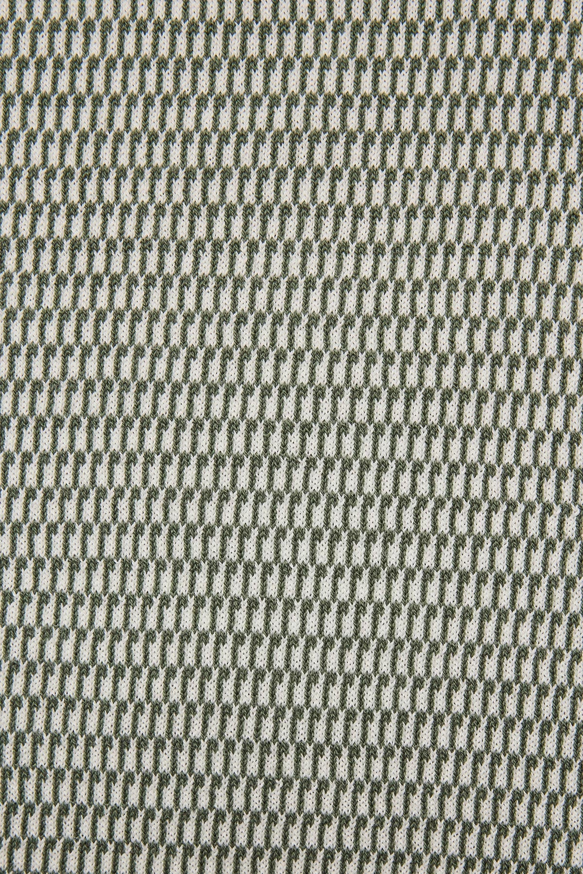 Santi olive knitted jacquard S/S polo