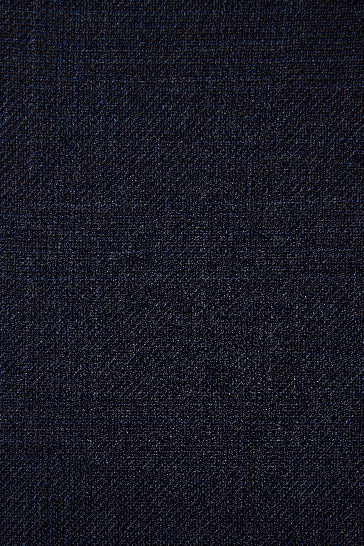 Slack trouser - Navy mulitcheck in pure wool, super 110's