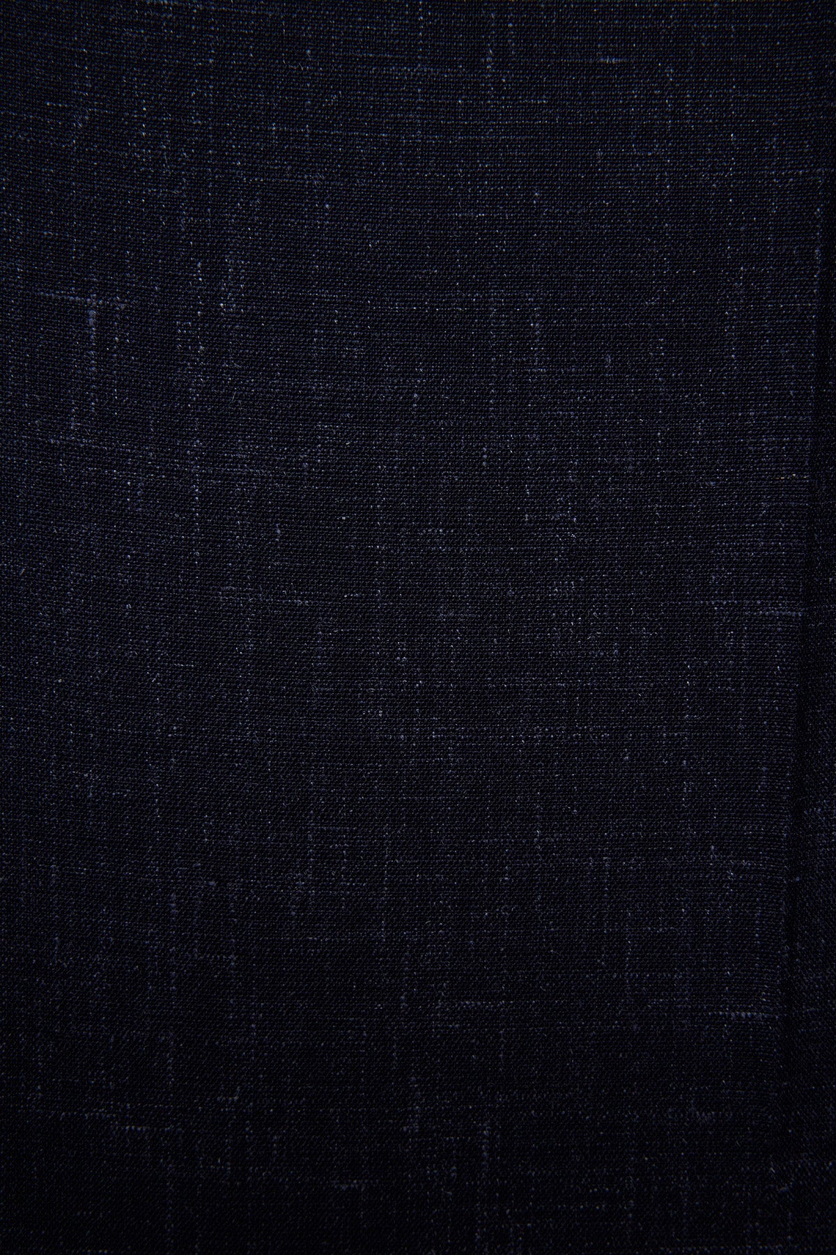 Slack trousers - Navy with flax effect in wool/linen/silk