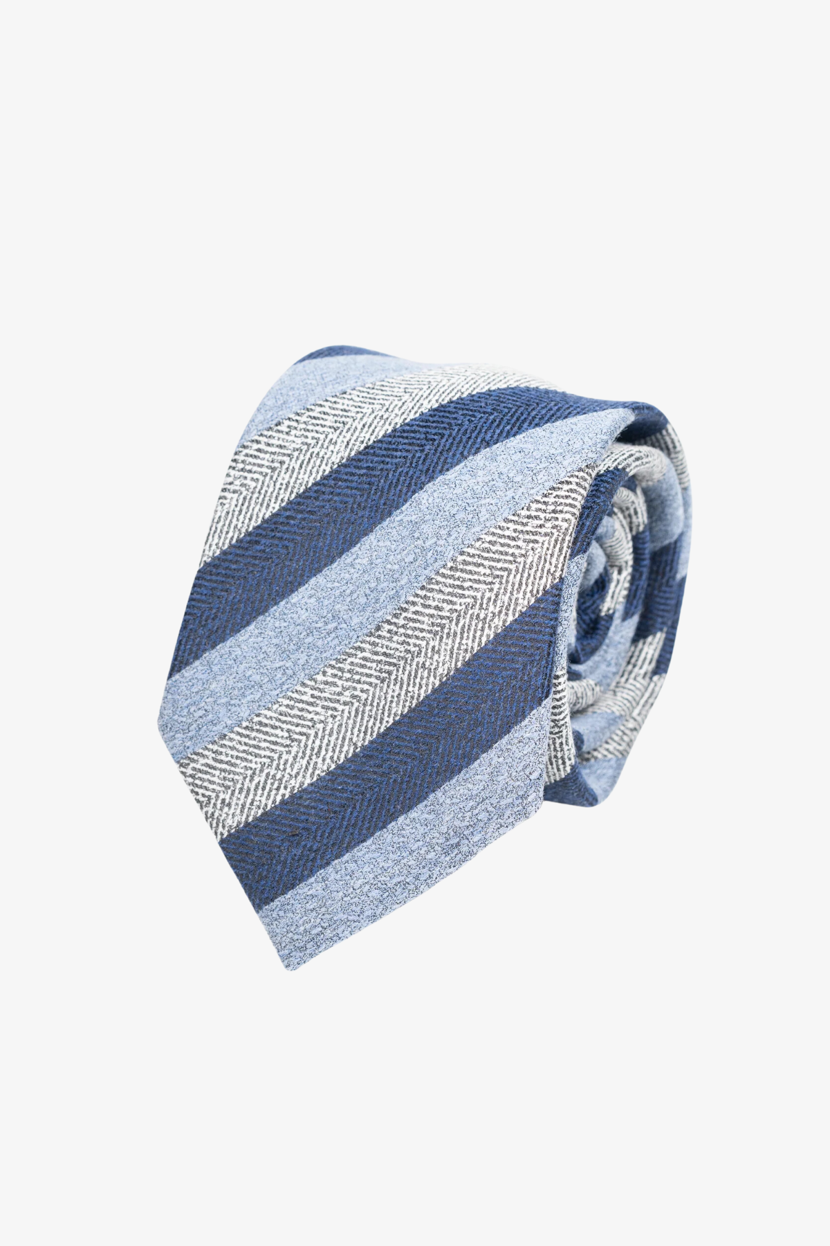 Tie - Silk blue multistripe