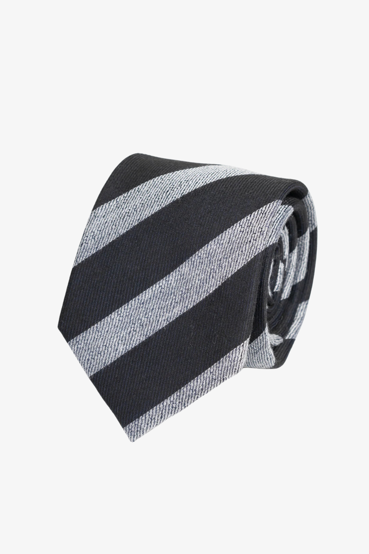 Tie - Silk black stripes