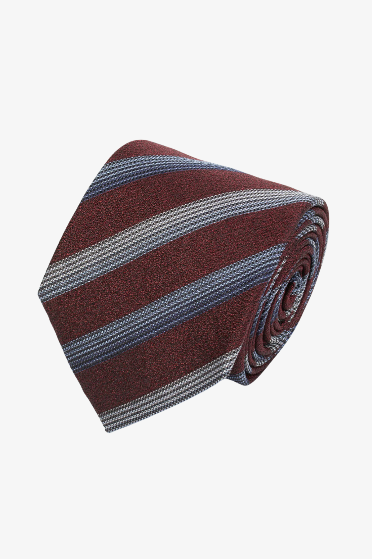 Tie - Silk red with stripes