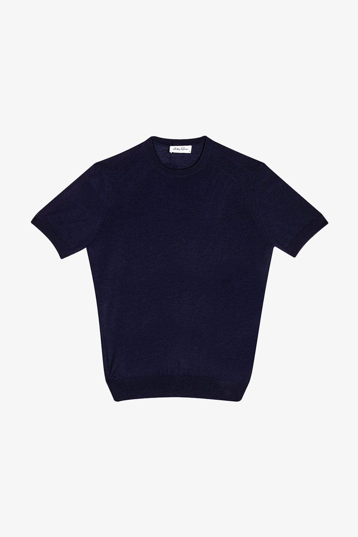 Amari - Navy Knitted T-shirt