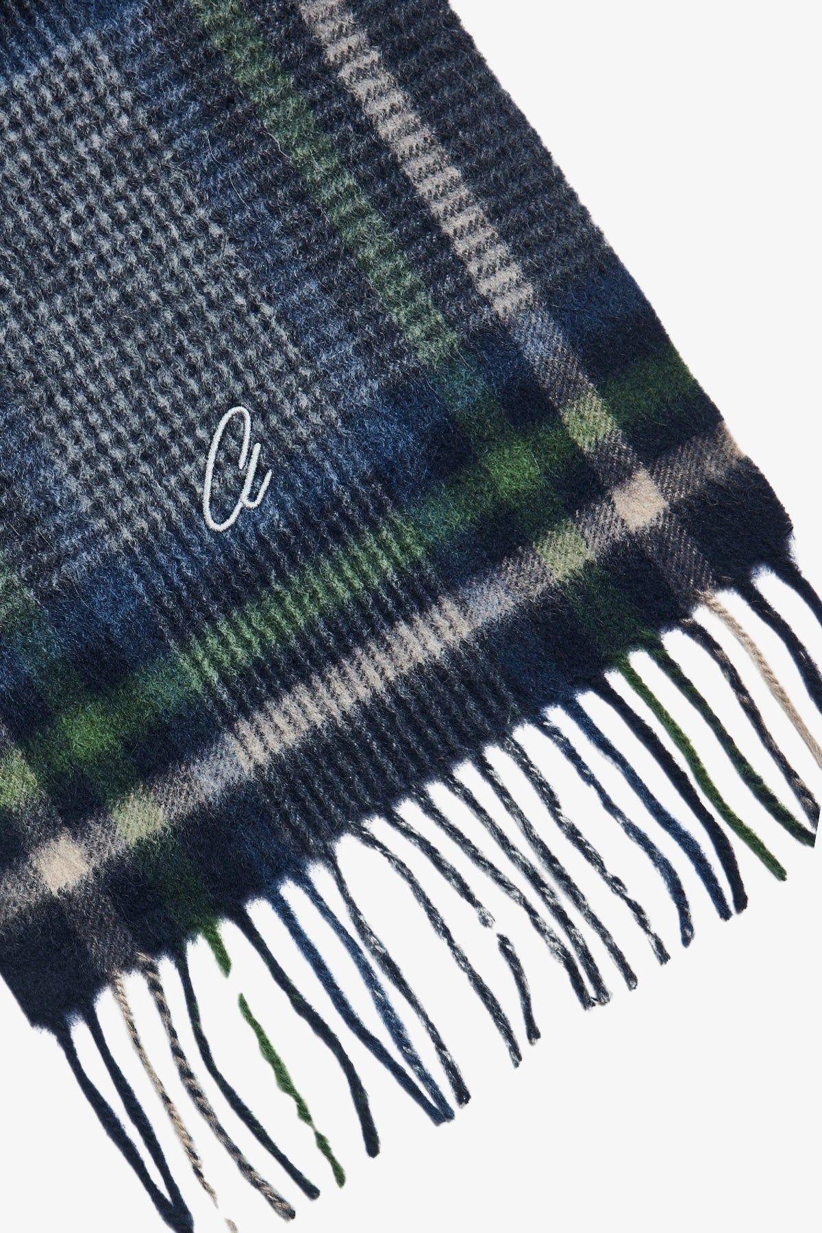Scarf - Cashmere Green Check