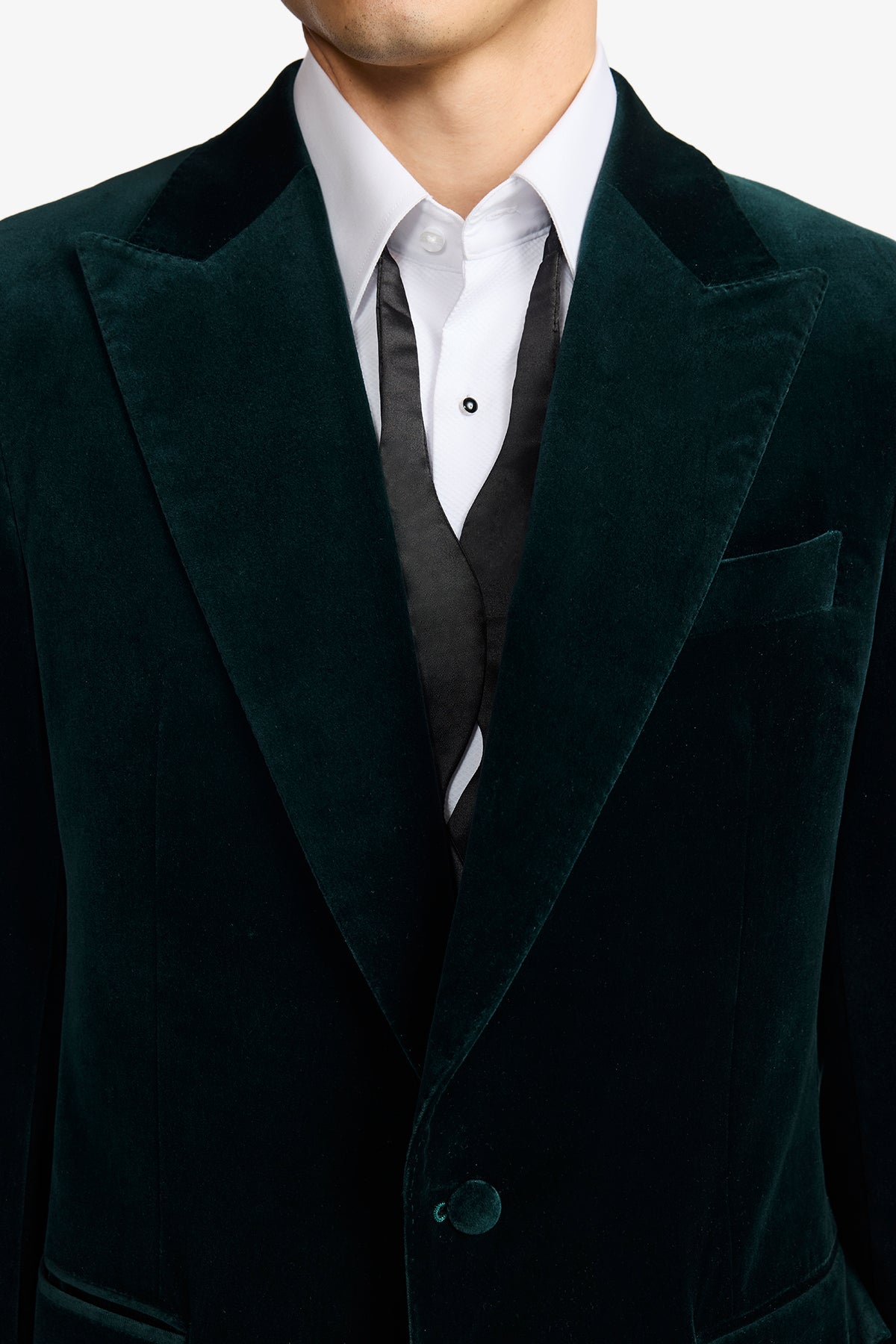 Vance - Luxurious Event Blazer In Green Velvet