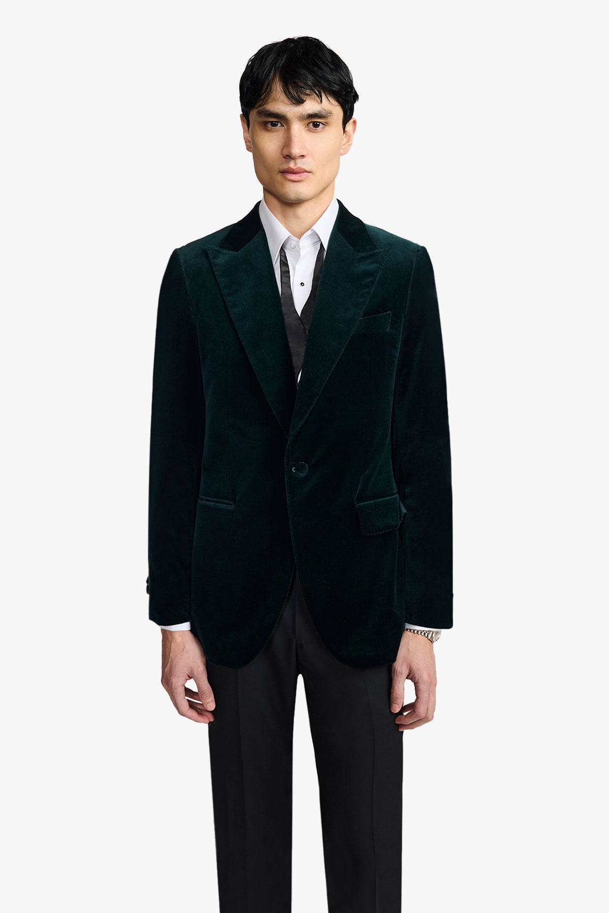 Vance - Luxurious Event Blazer In Green Velvet