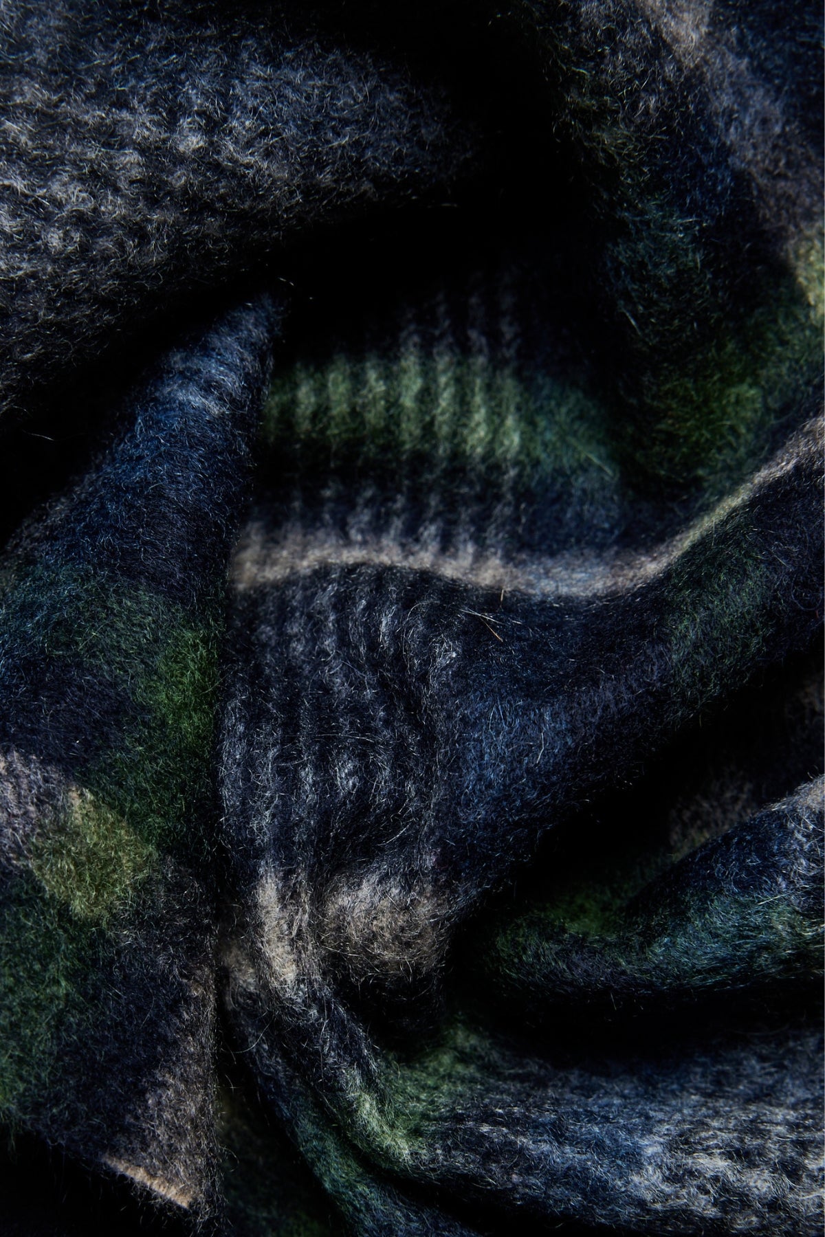 Scarf - Cashmere Green Check
