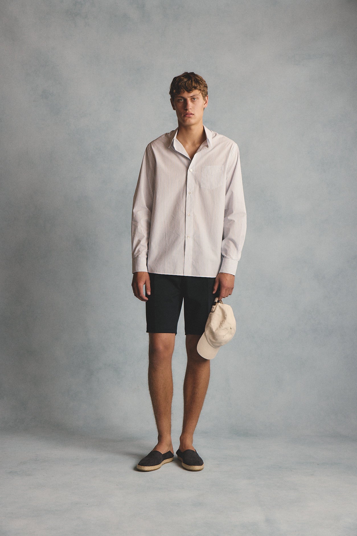 Frederic white stripe poplin shirt