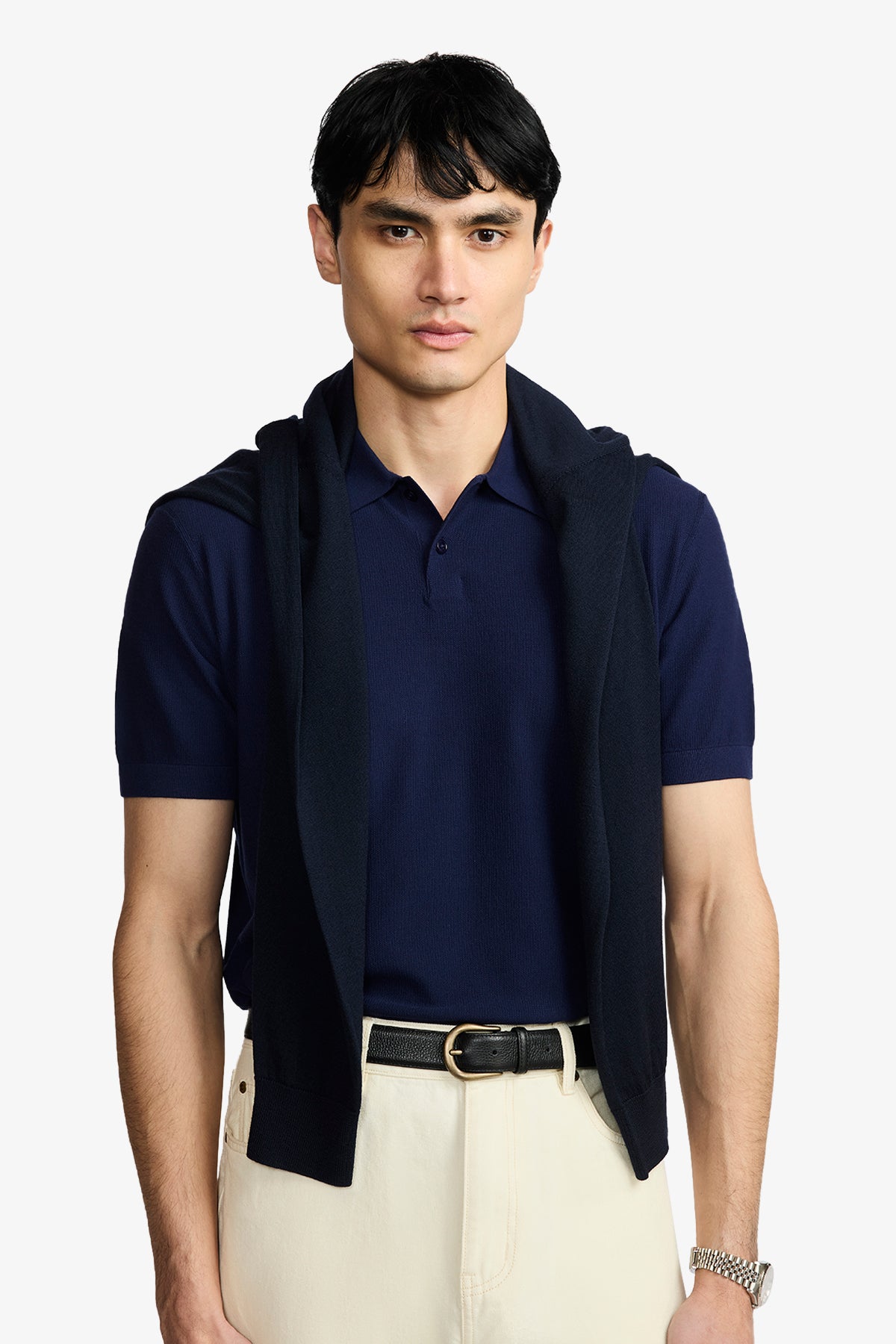 Frame - Blue Honeycomb Polo