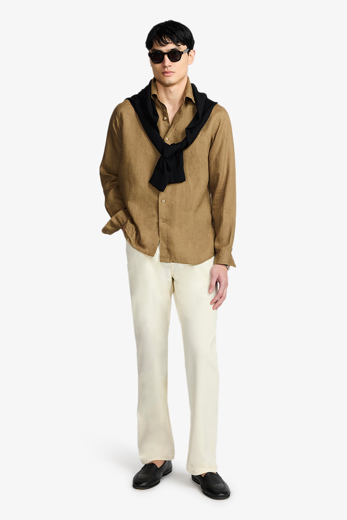 Quy - Khaki Linen Shirt