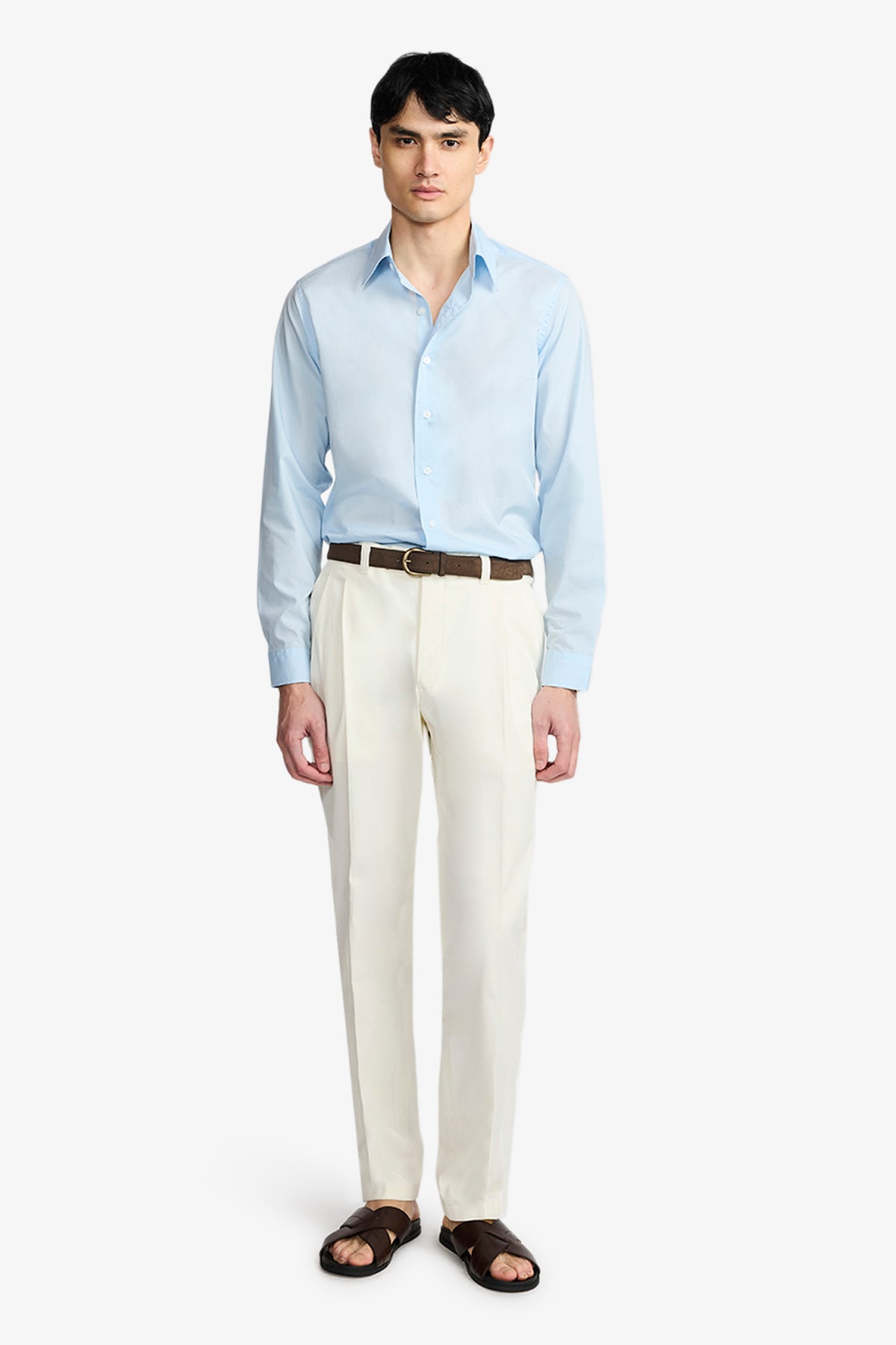 Kai - Blue Poplin Shirt
