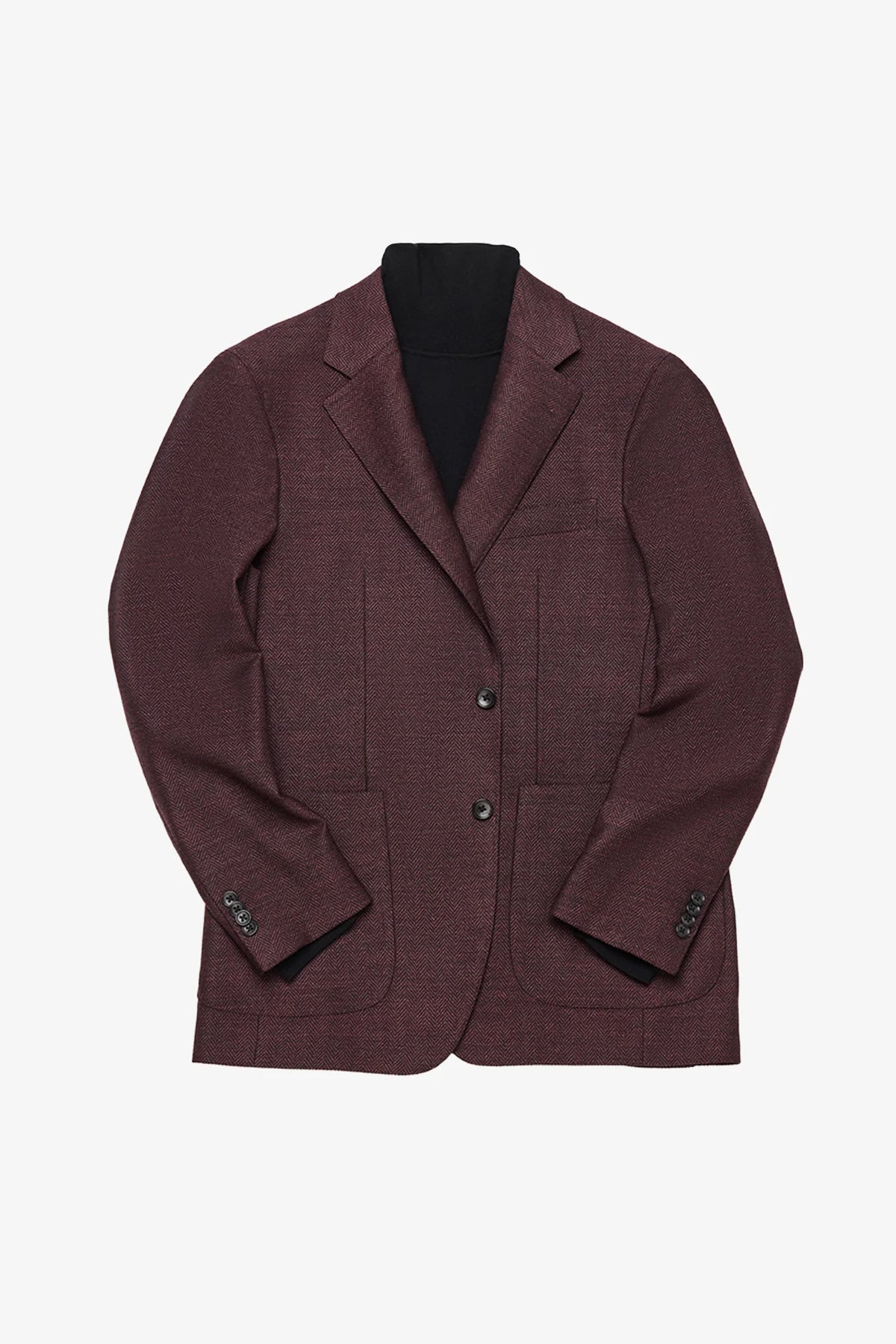 Archer - Maroon herringbone