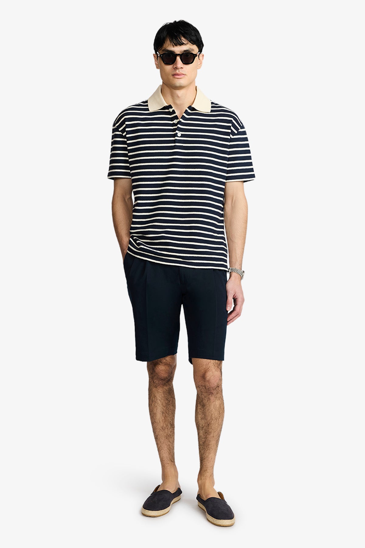 Ravello - Navy/Cream Polo