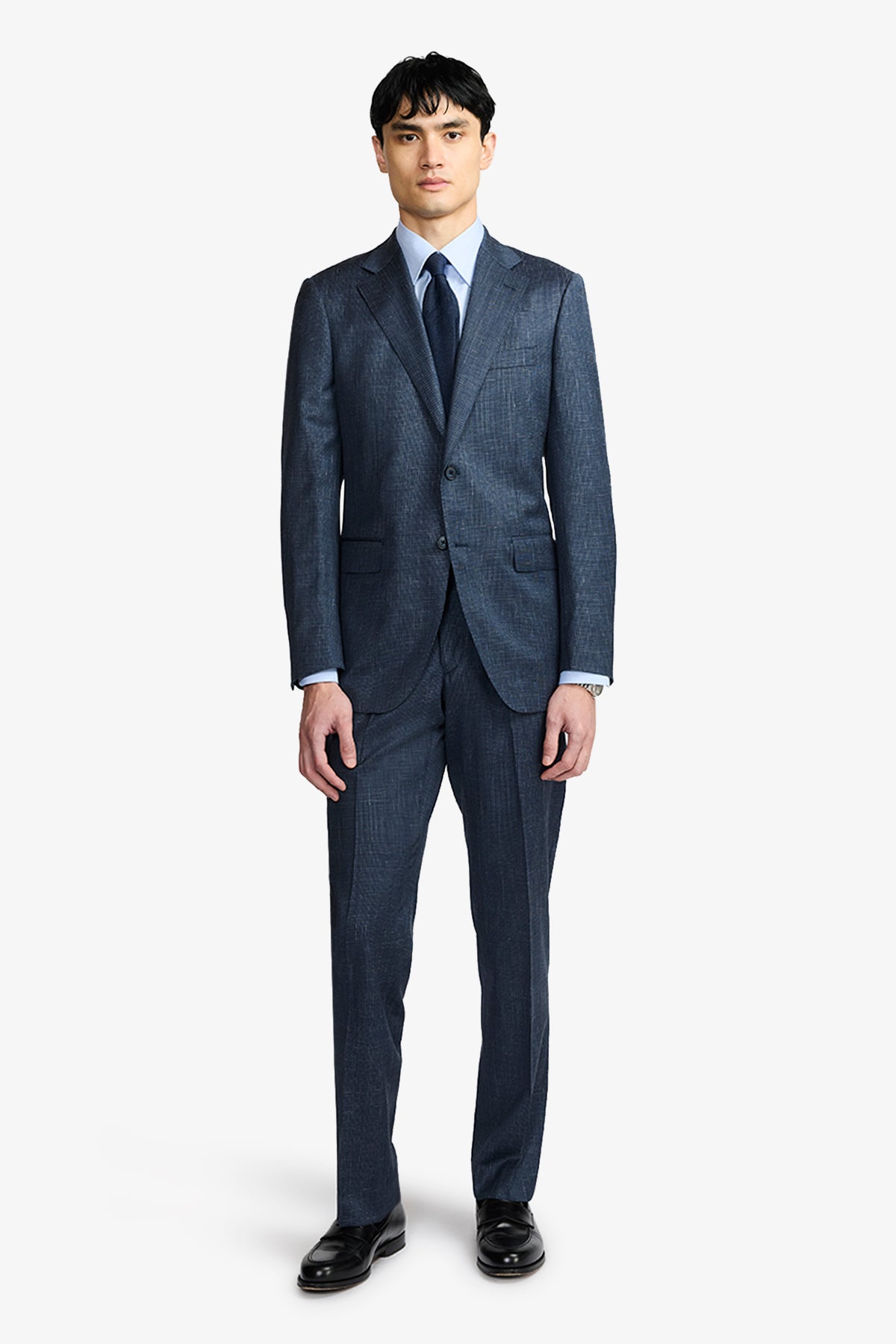 Mateo Suit - Multicheck In Wool/Linen/Silk