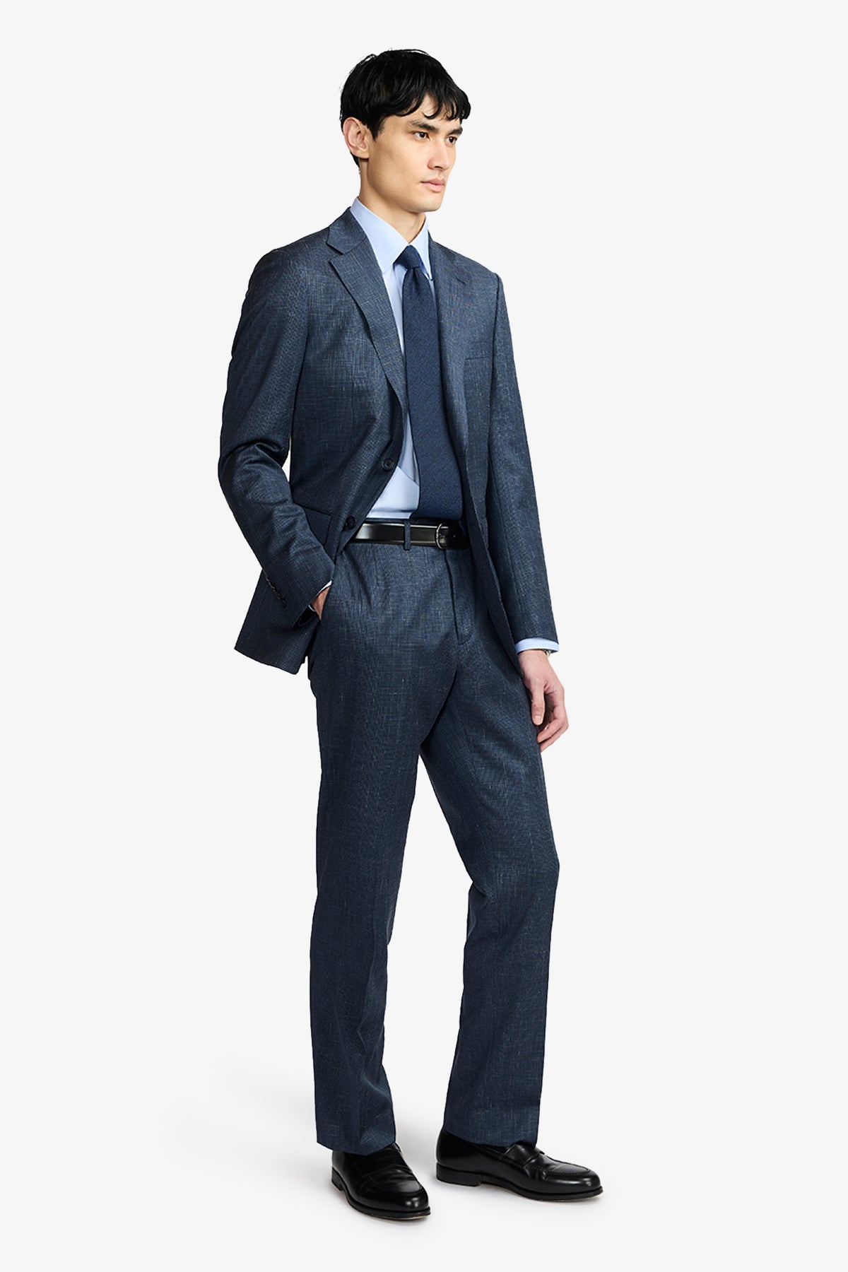 Mateo Suit - Multicheck In Wool/Linen/Silk
