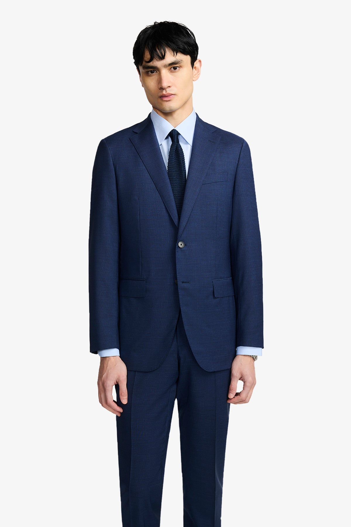 Ives Suit - Micro Check In Pure Tropical Wool, Super 110's