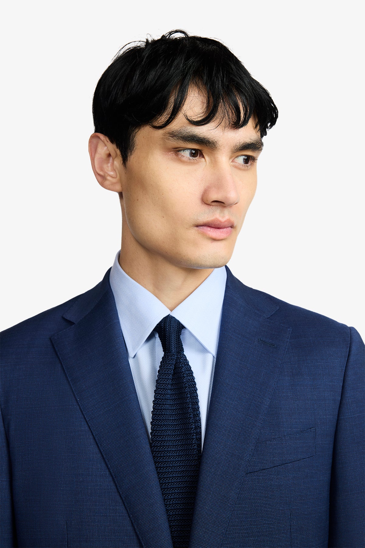 Ives Suit - Micro Check In Pure Tropical Wool, Super 110's