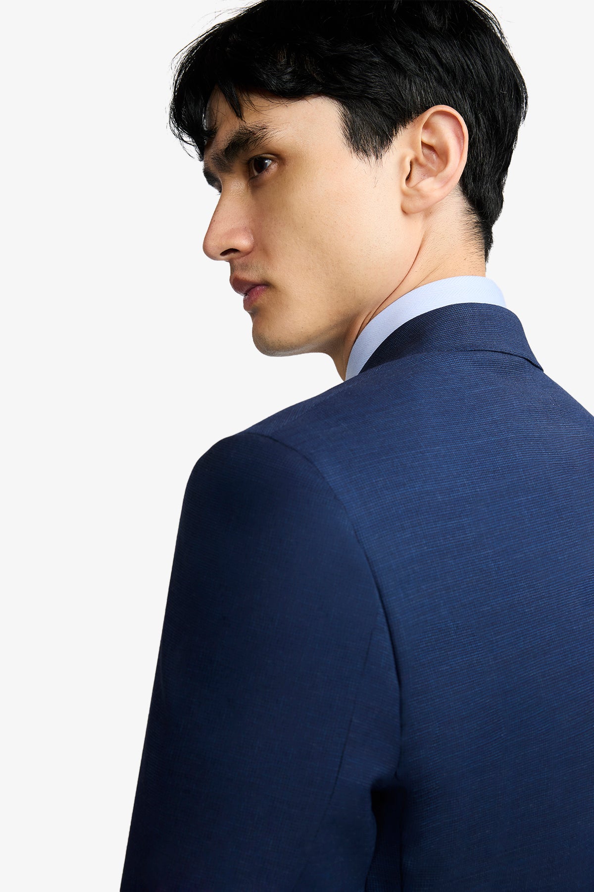 Ives Suit - Micro Check In Pure Tropical Wool, Super 110's
