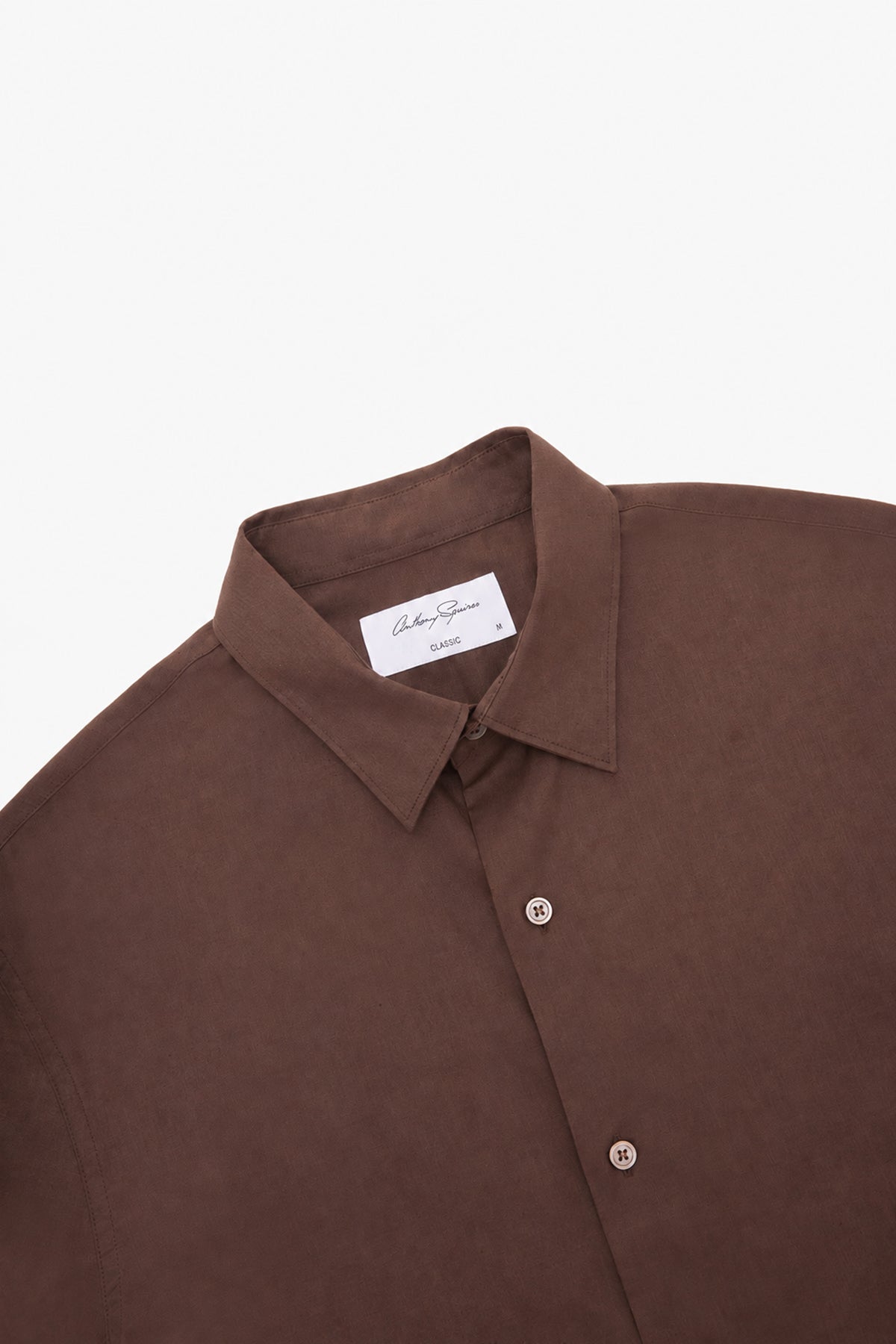 Ash - Brown Cotton/Linen S/S Shirt