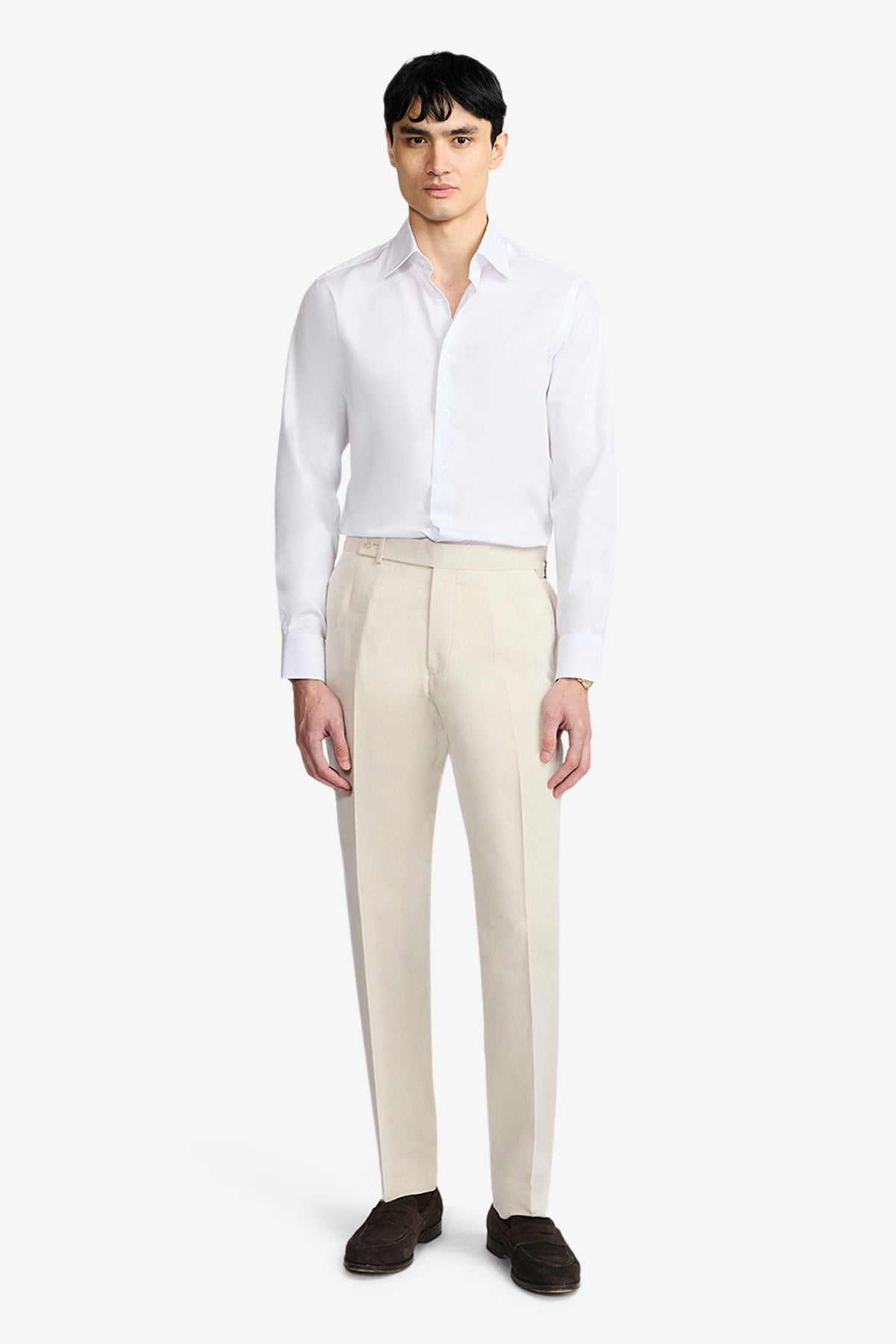 Onder Formal Shirt - White Herringbone