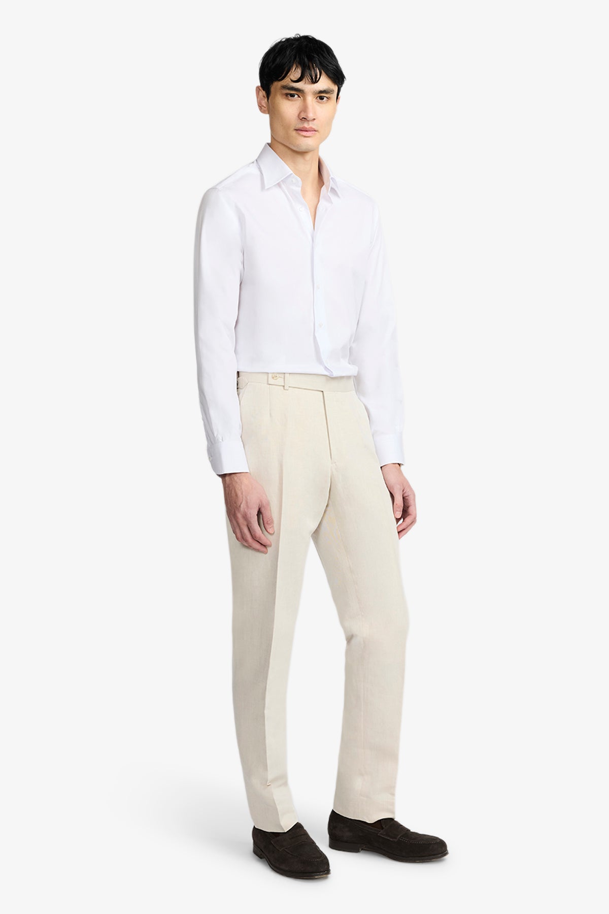 Onder Formal Shirt - White Herringbone