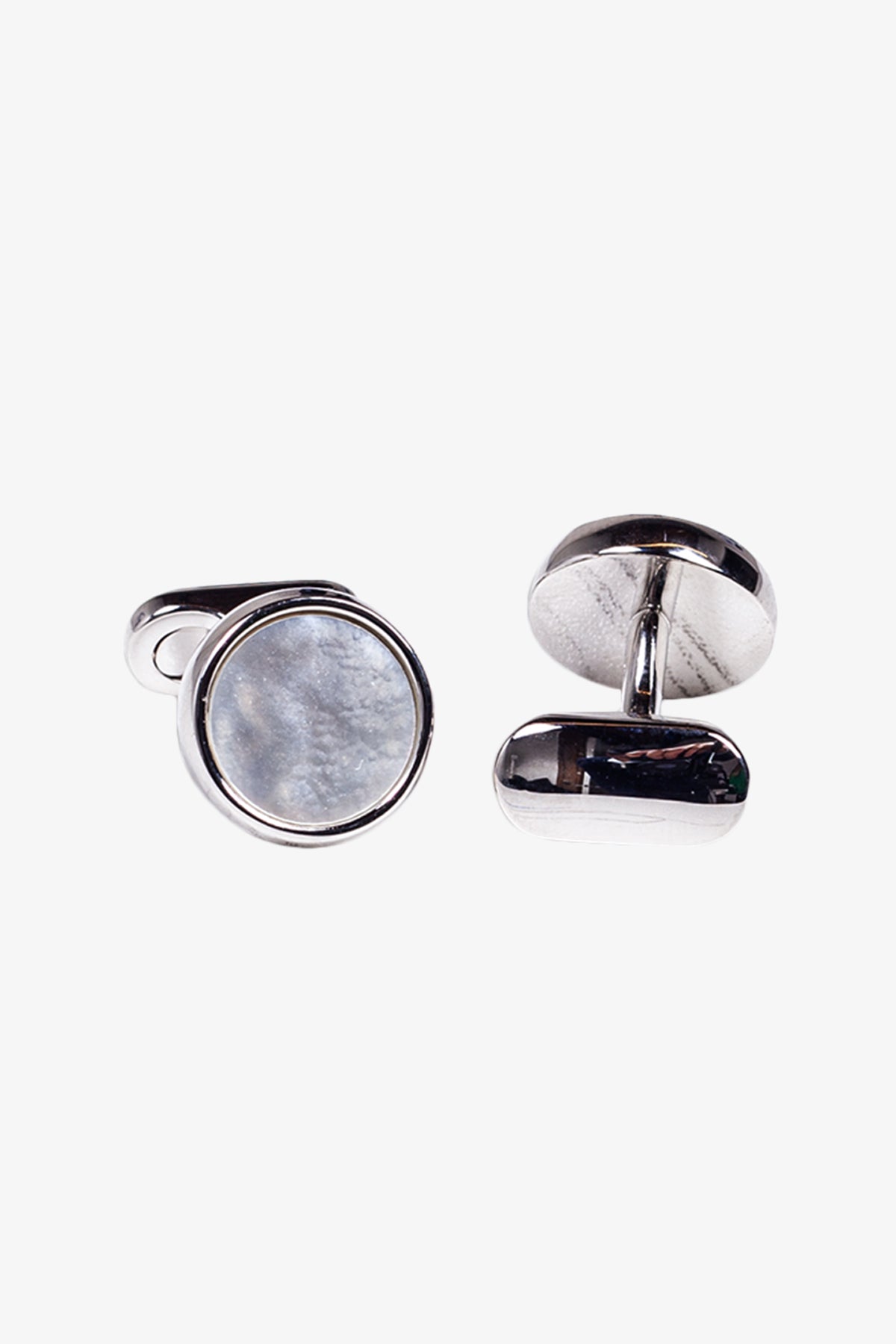 Cufflinks - Mother of Pearl Round