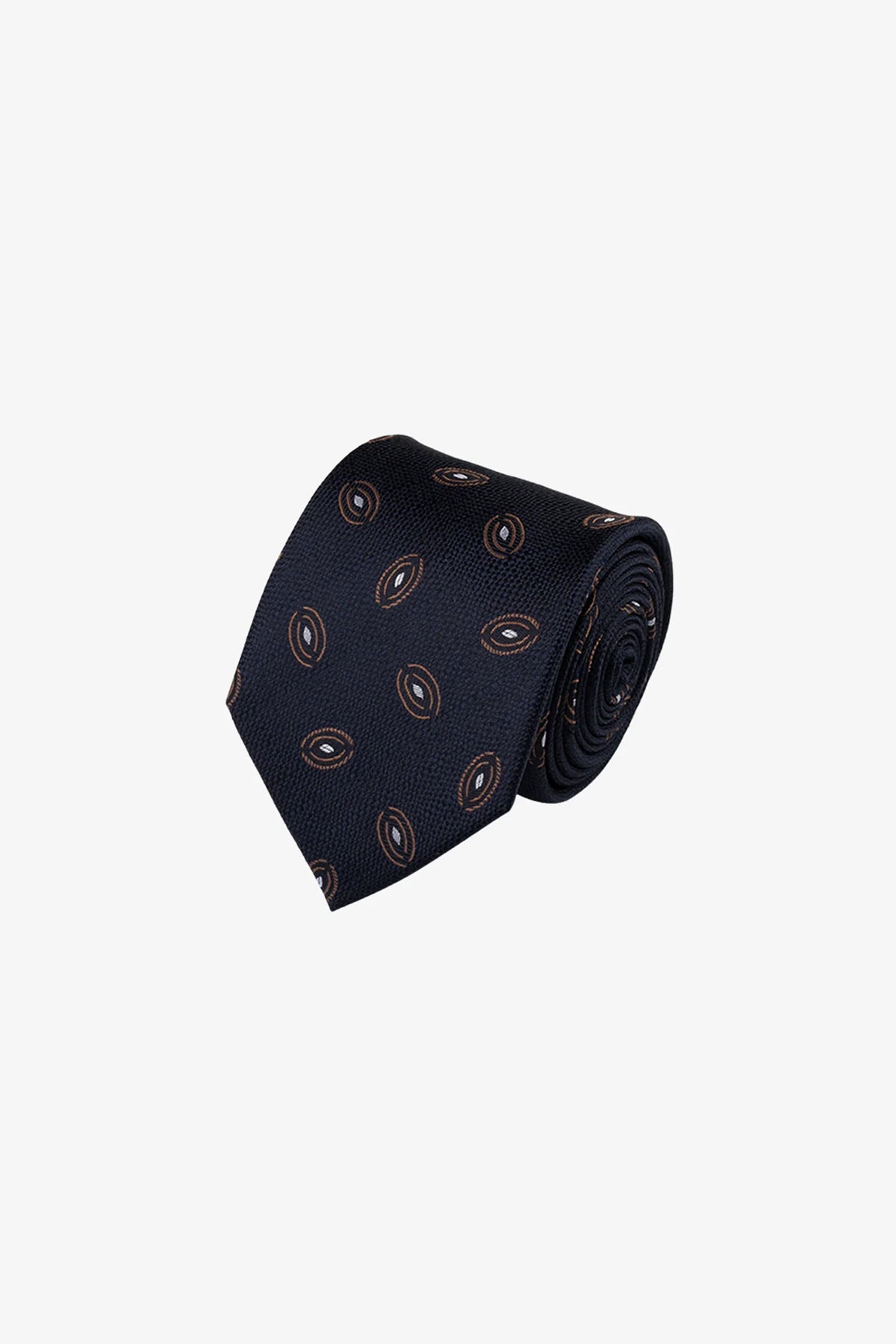 Tie - Silk in navy open shell
