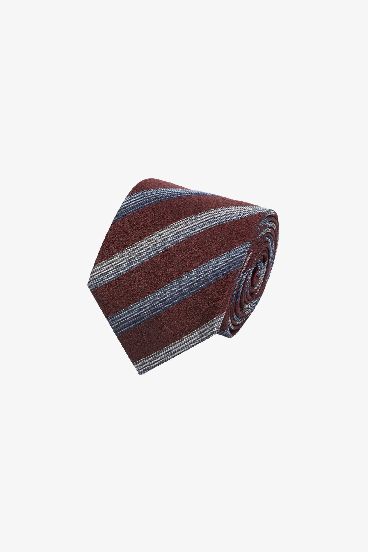Tie - Silk red with stripes
