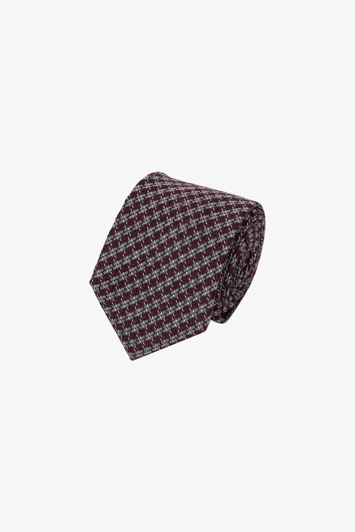 Tie - Silk red multi