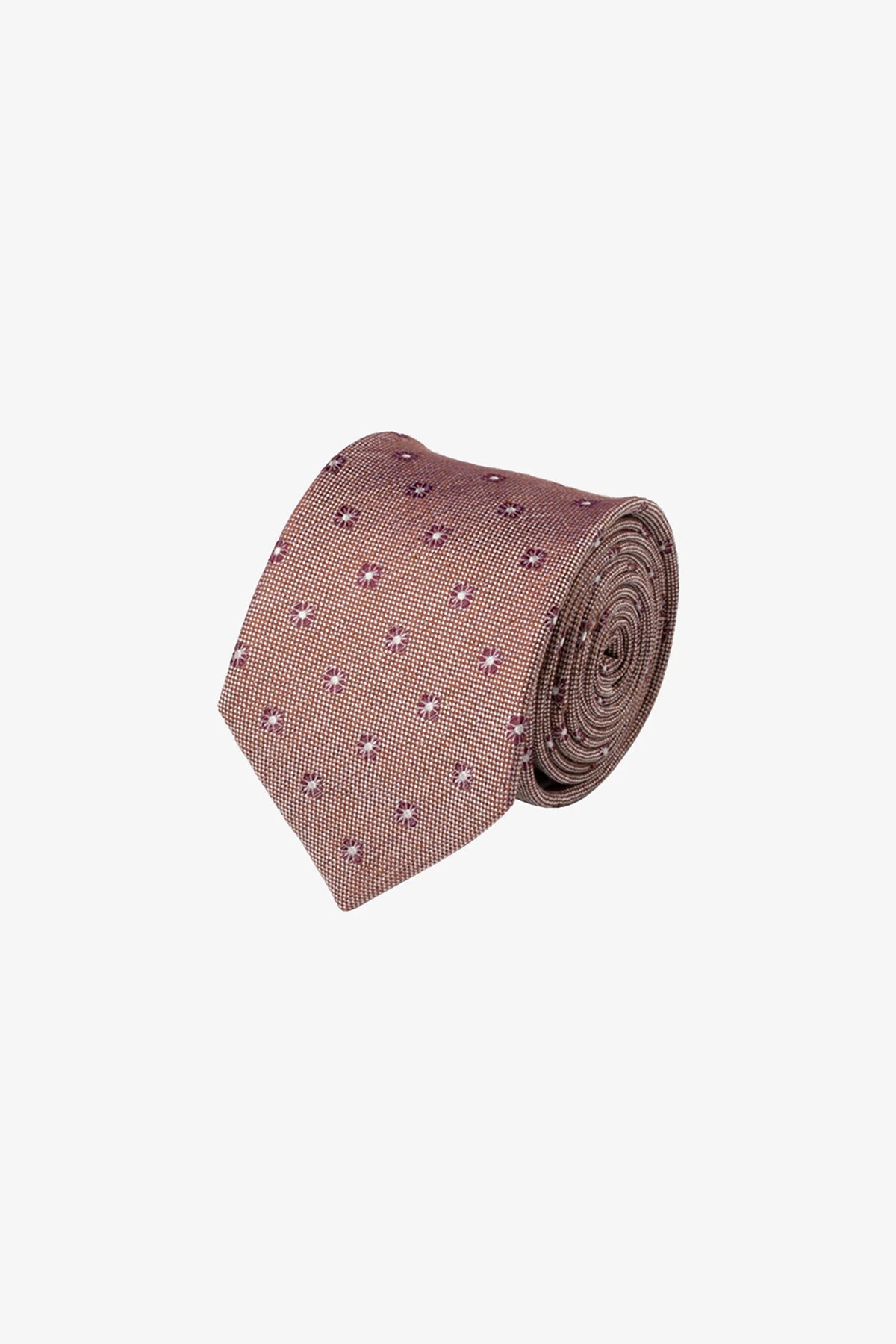 Tie - Silk spotted pink