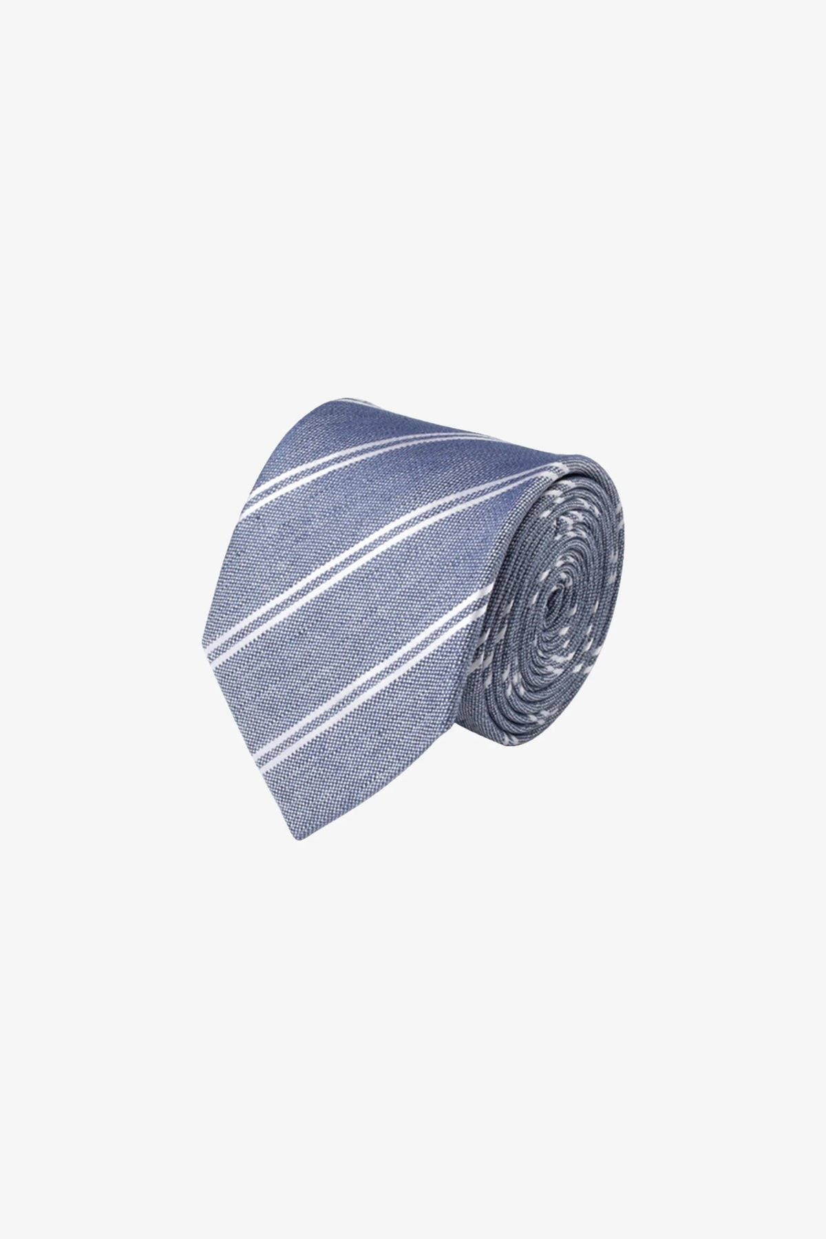 Tie - Silk sky blue stripes