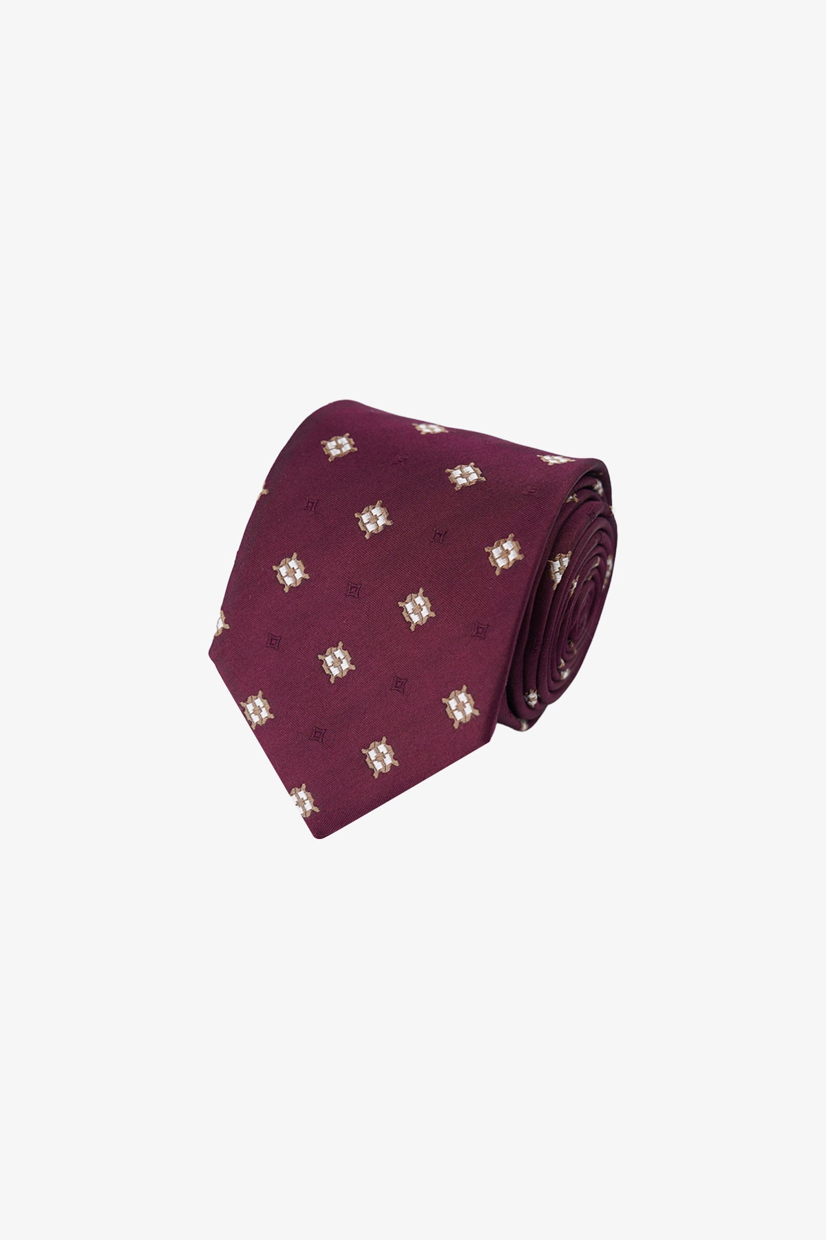 Tie - Silk Red Pattern