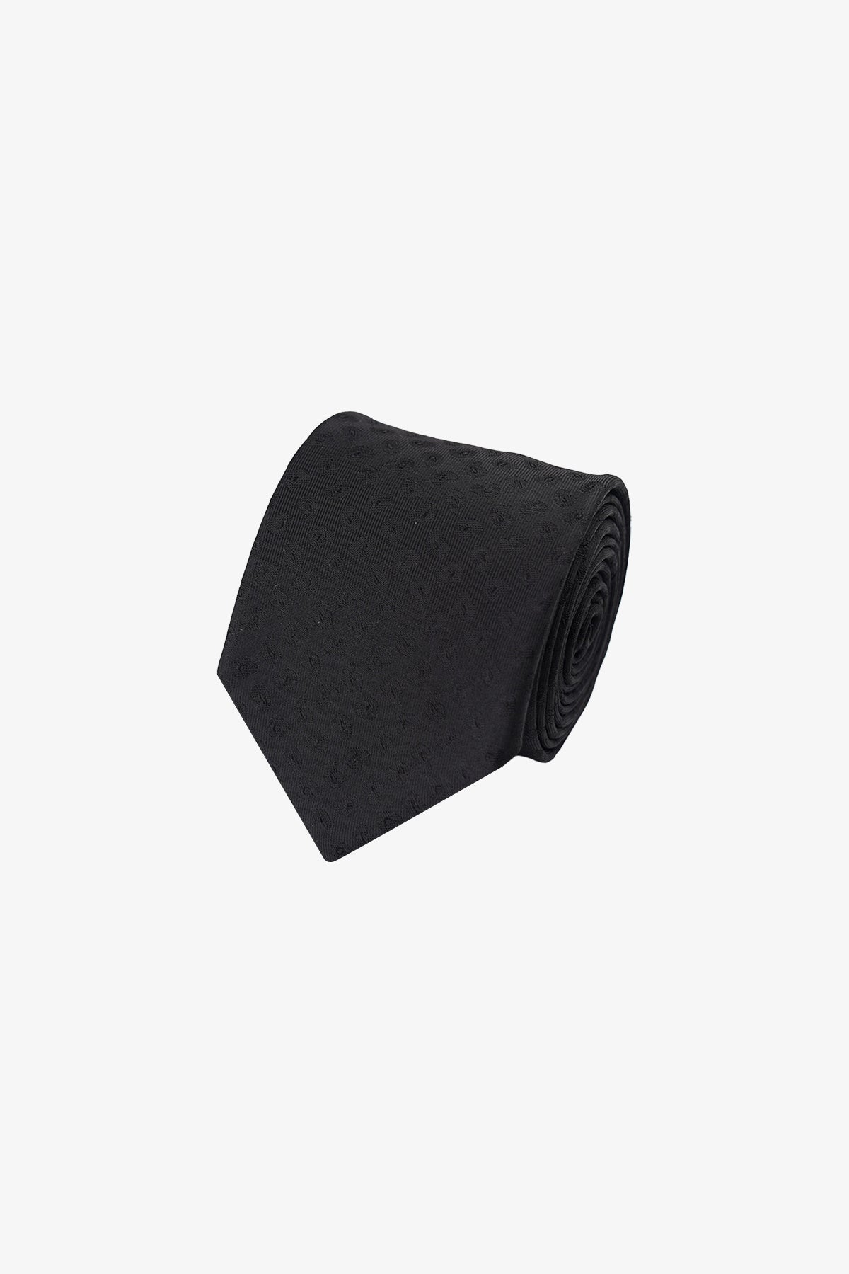 Tie - Silk Black Pattern