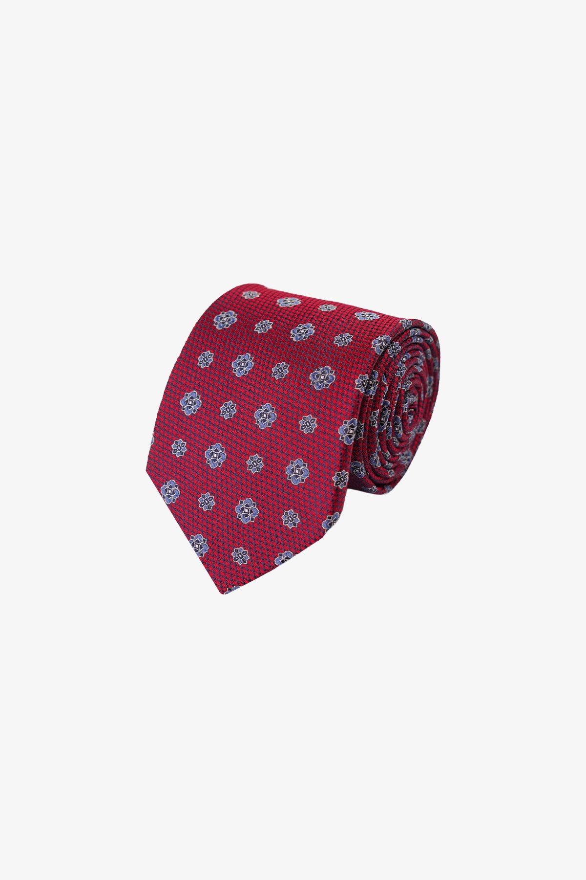 Tie - Silk Red Pattern