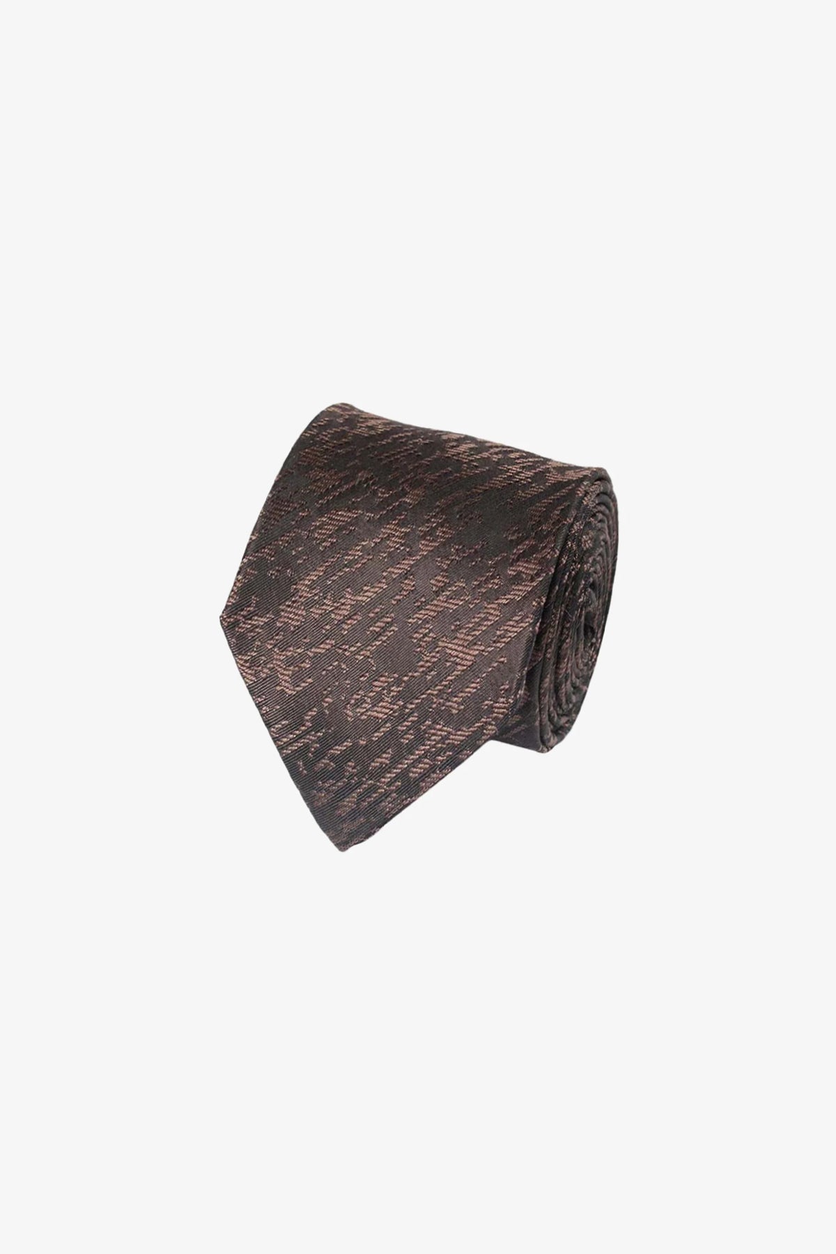 Tie - Silk grey with electric beige