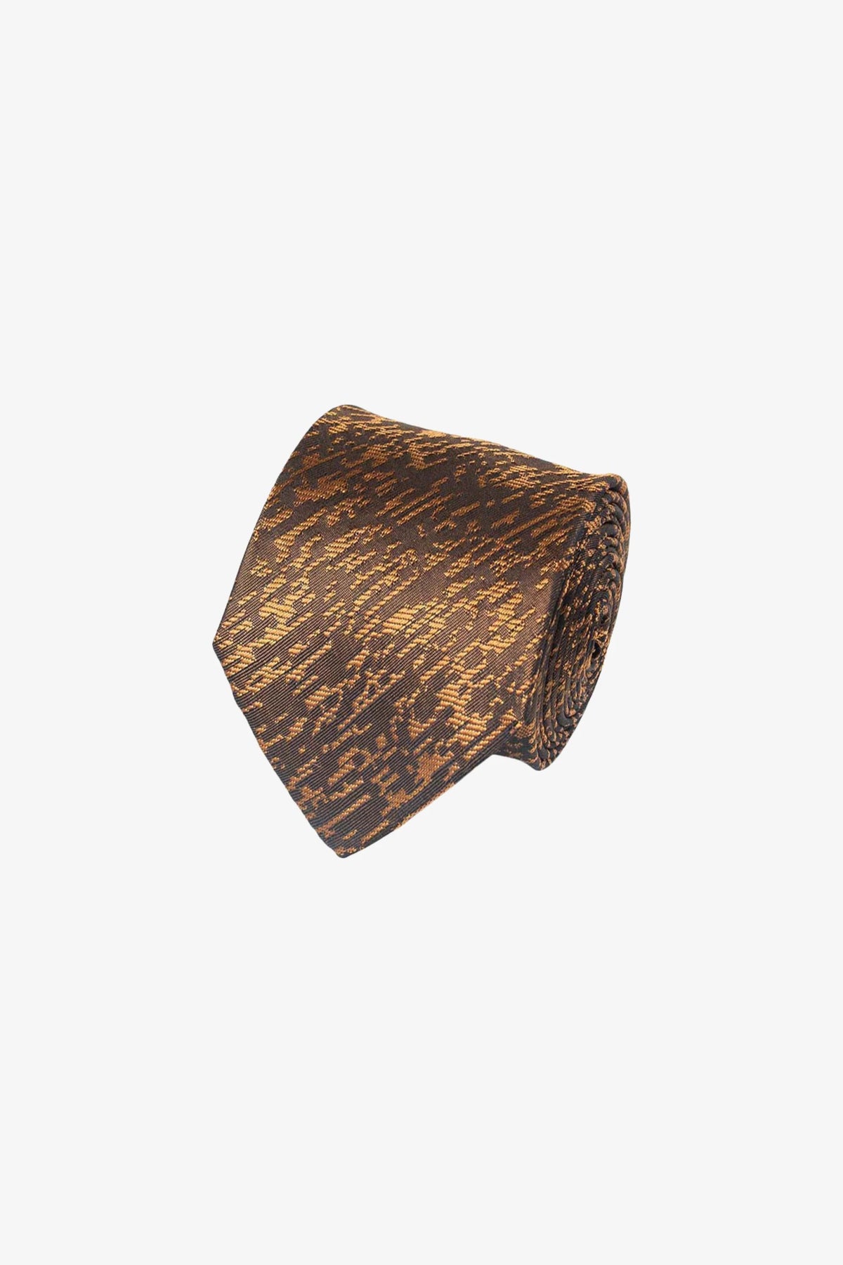 Tie - Silk Golden pattern