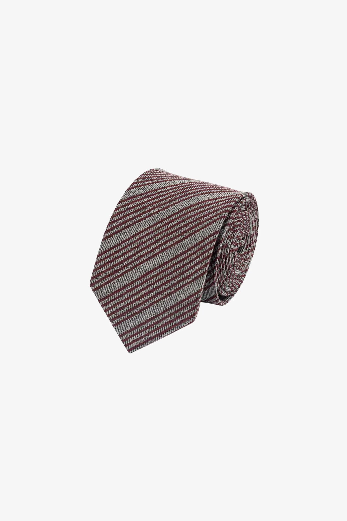 Tie - Silk red stripes