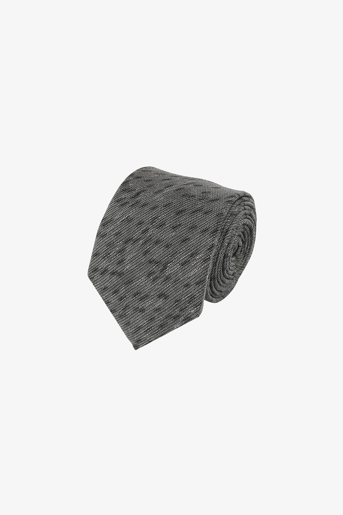 Tie - Grey spotted melange