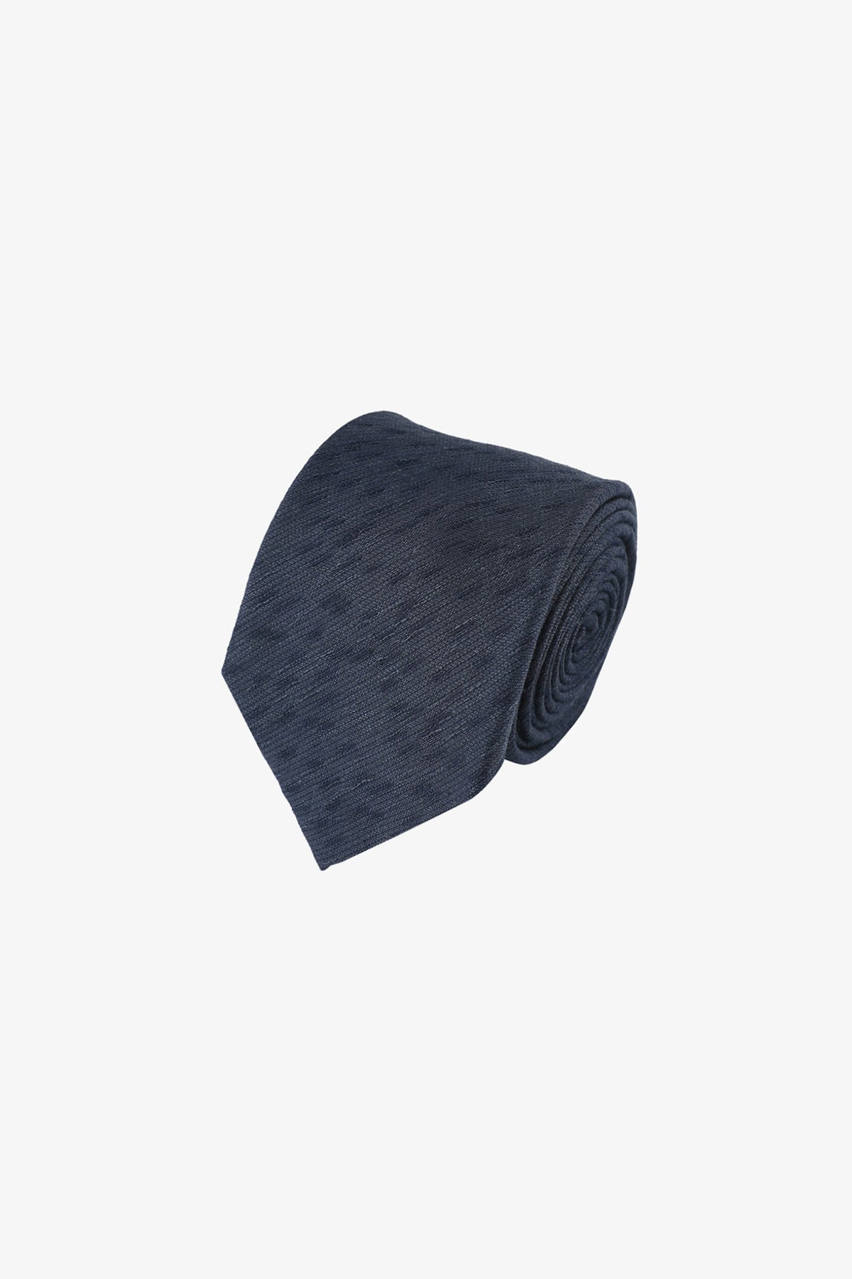 Tie - Navy spotted melange