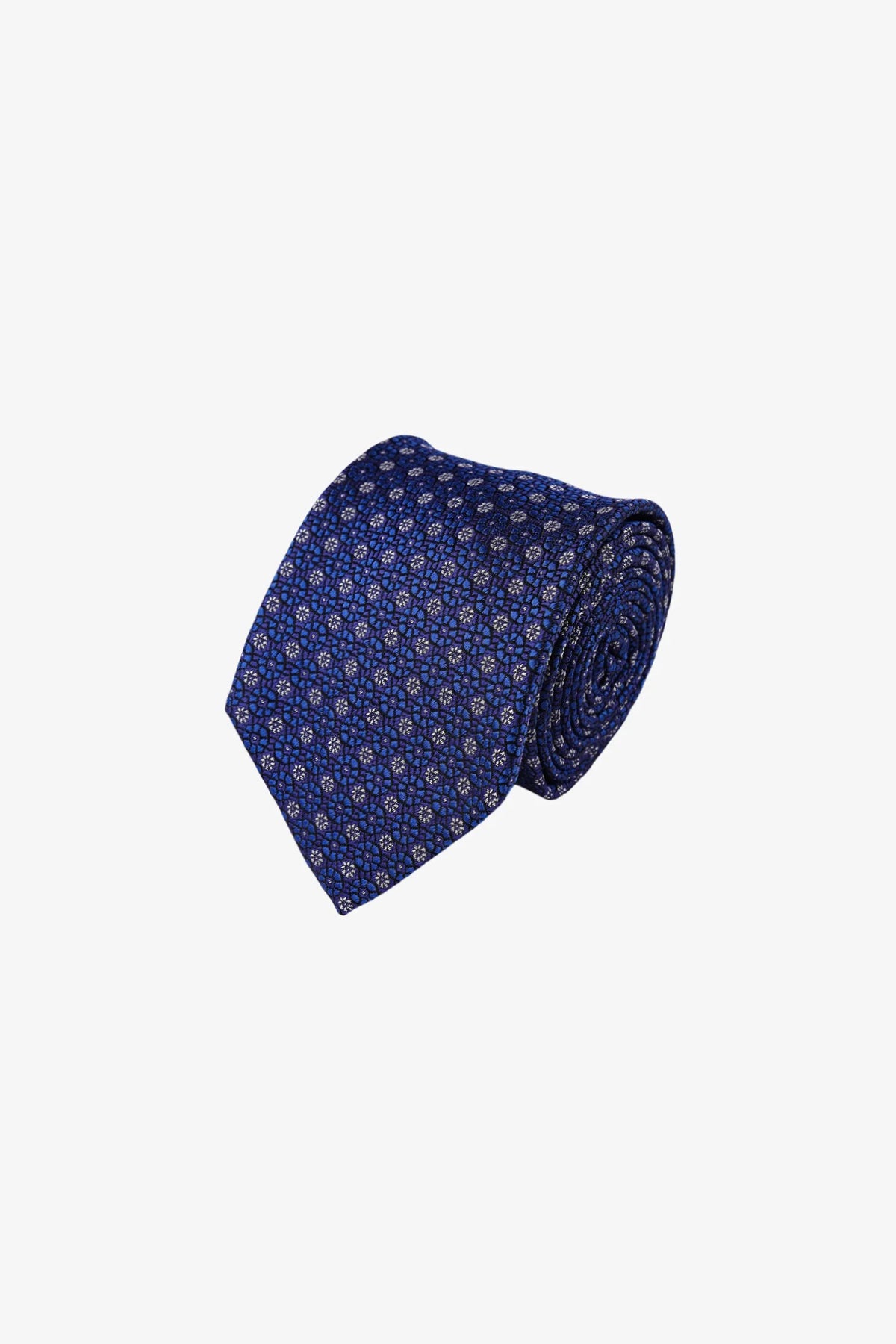 Tie - Silk Navy/Blue Floral