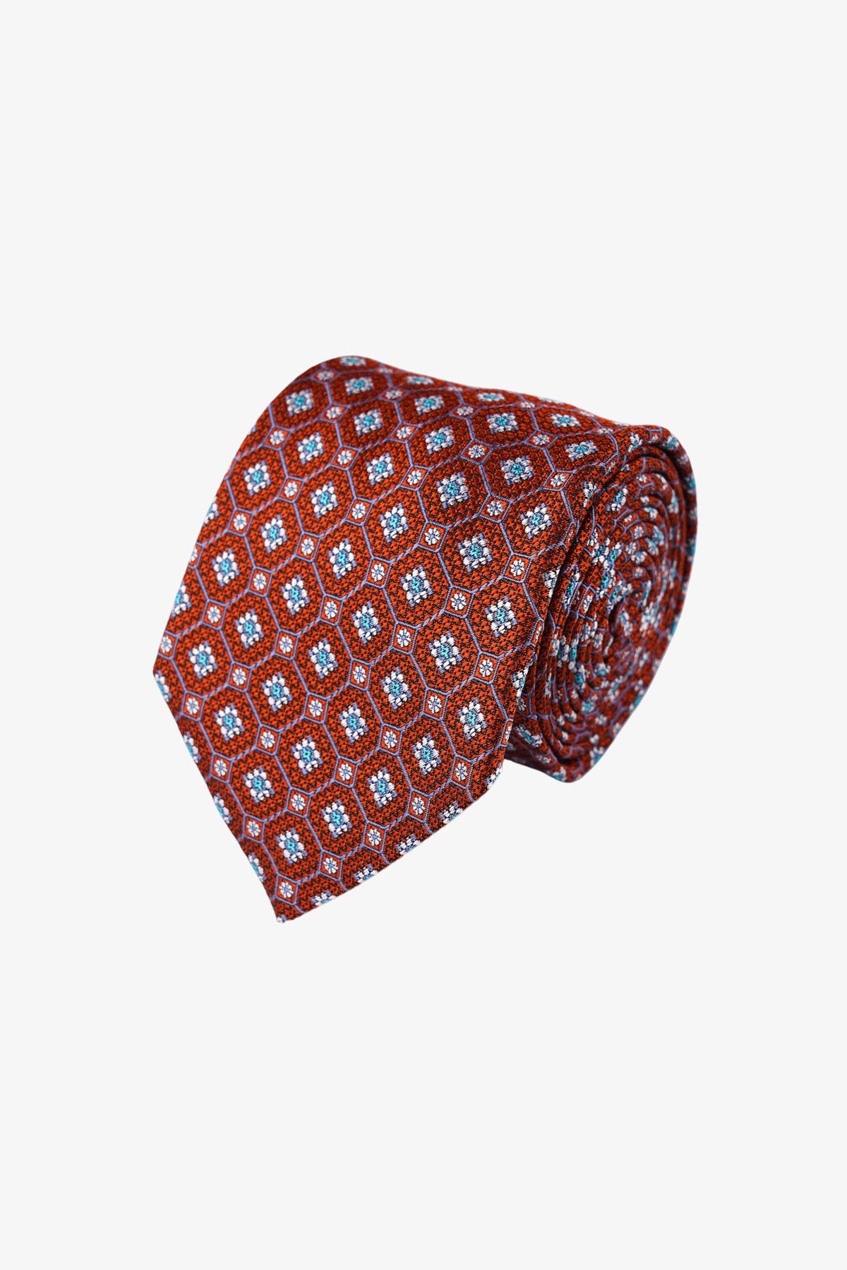 Tie - Silk Red Pattern