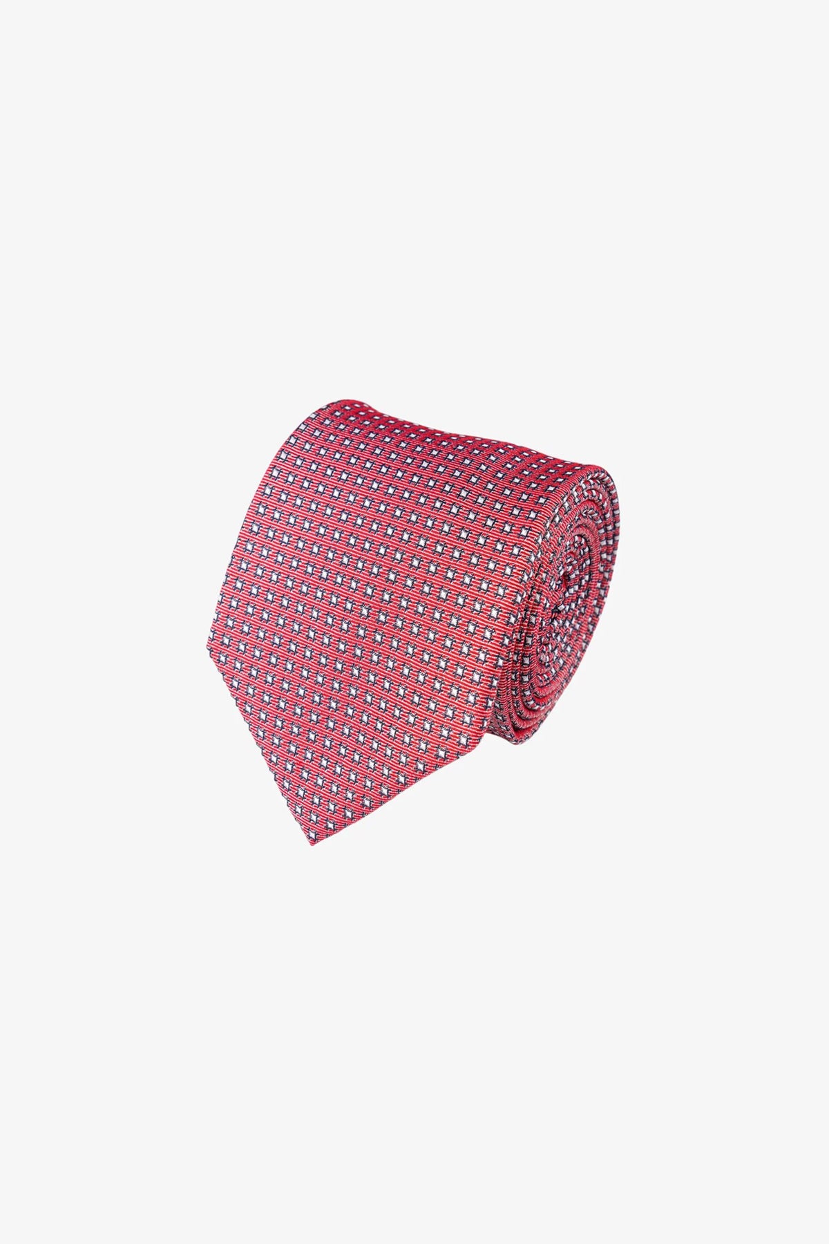 Tie - Silk Red Pattern