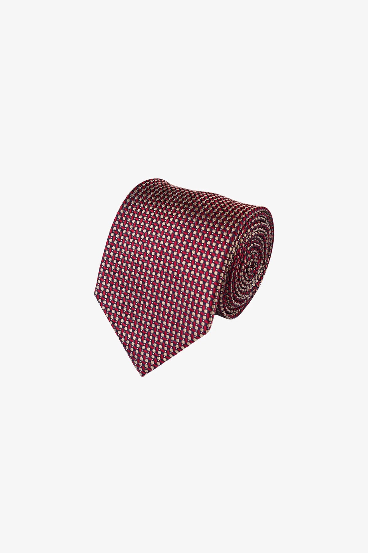 Tie - Silk Red Pattern