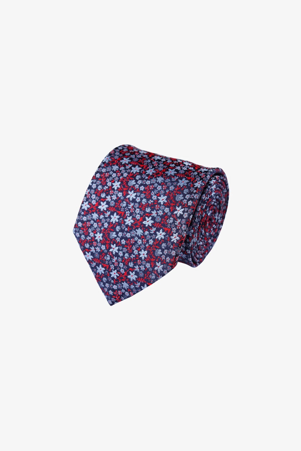 Tie - Silk Navy/Blue Floral
