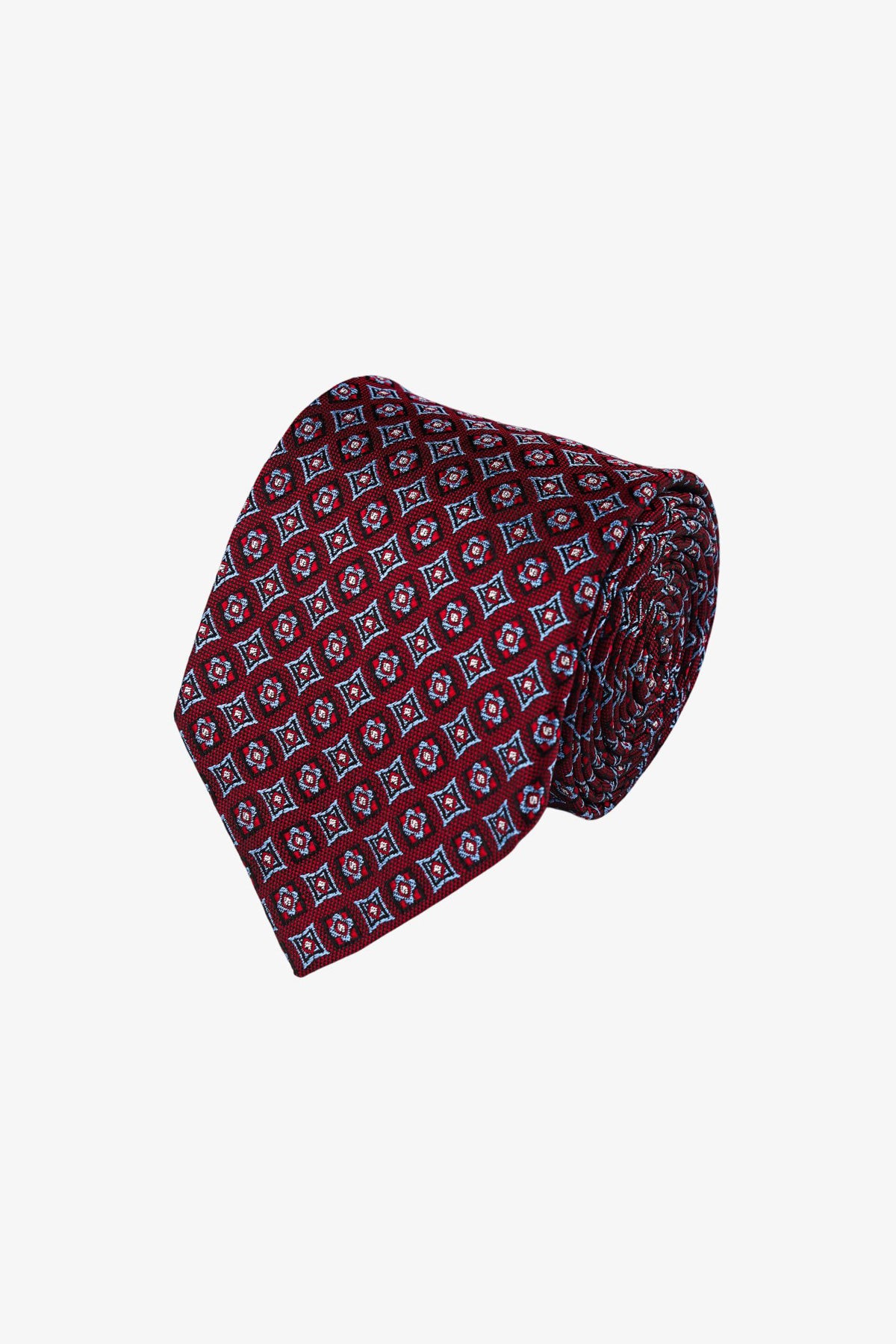 Tie - Silk Red Pattern